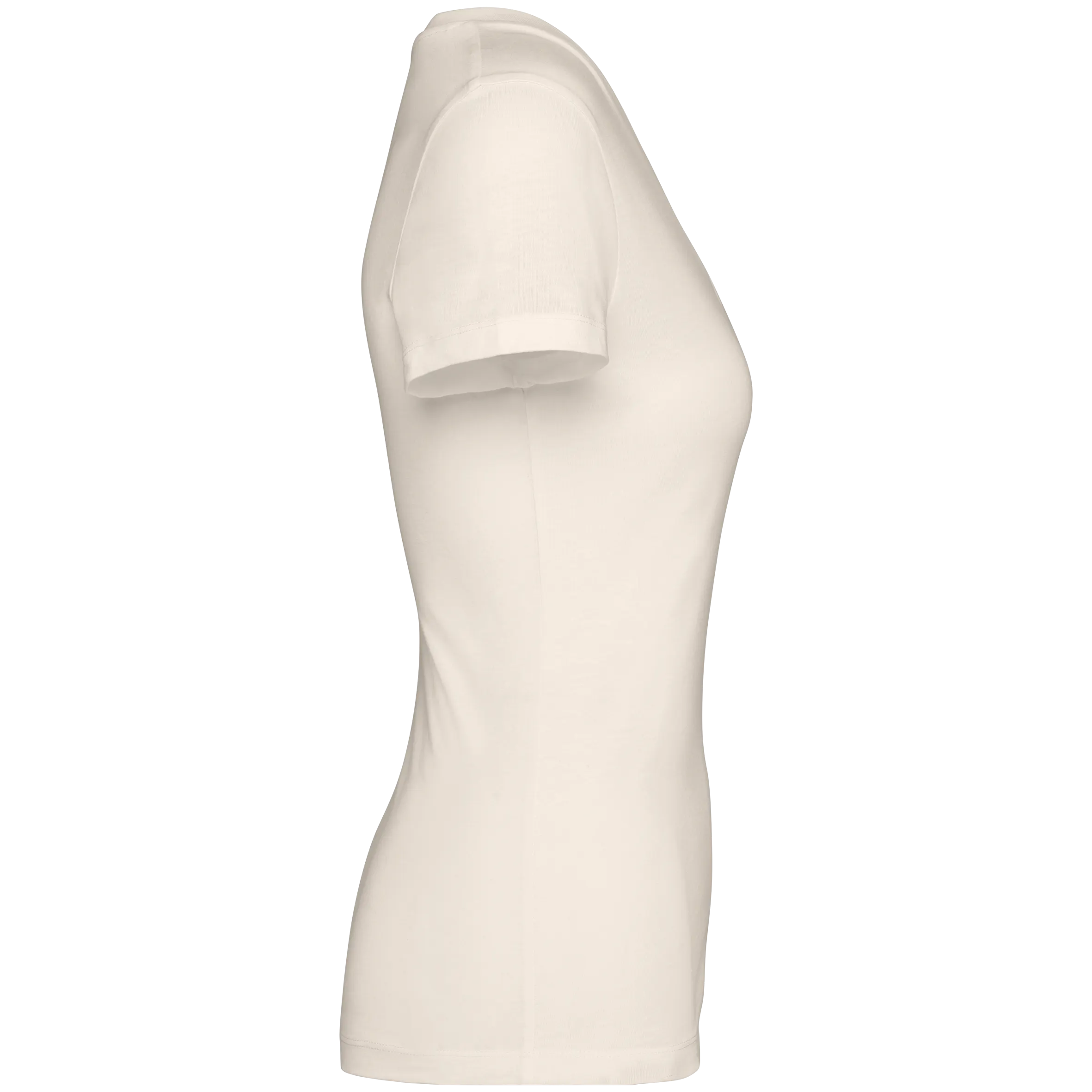 Camiseta ecorresponsable cuello de pico mujer