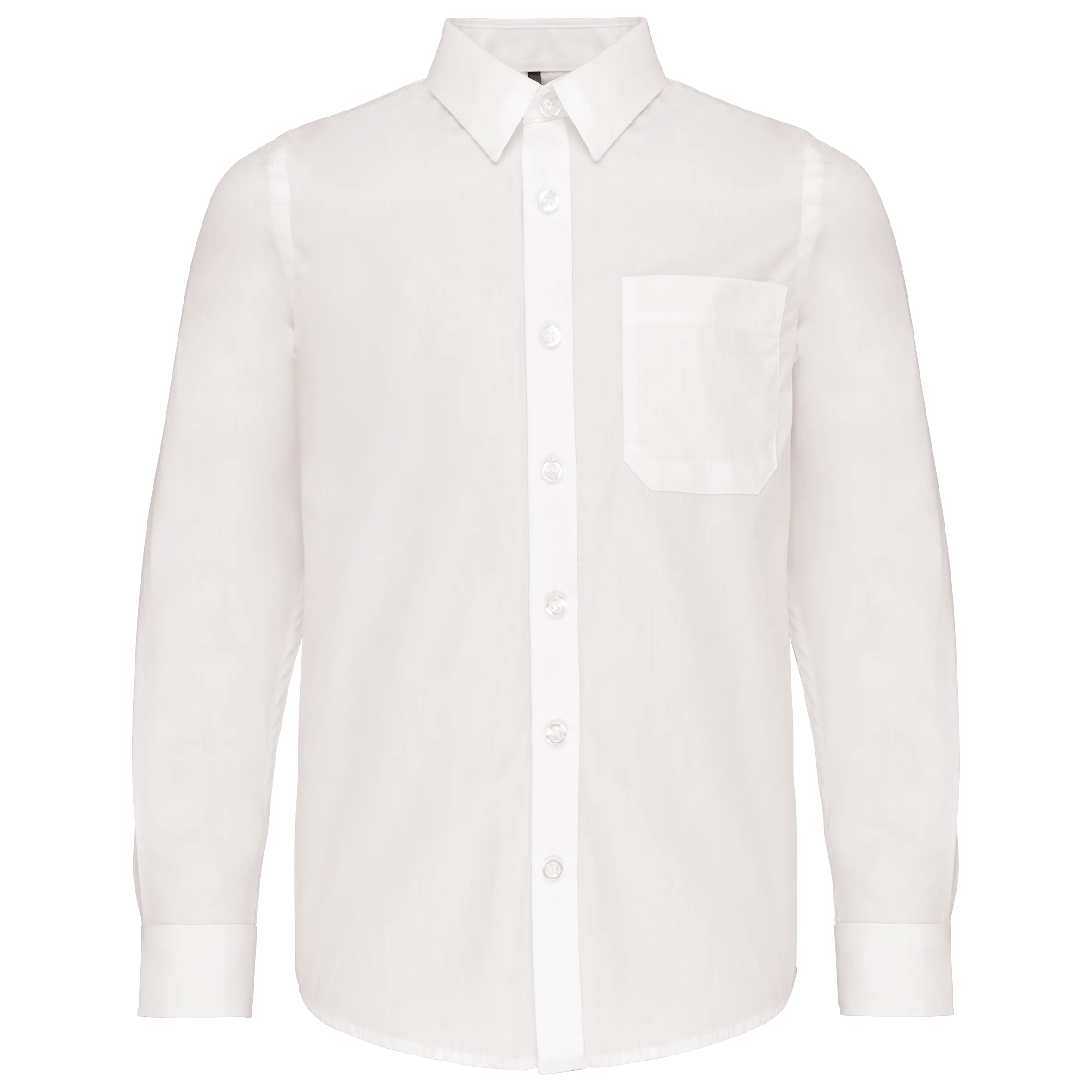 Camisa popelina manga larga niños