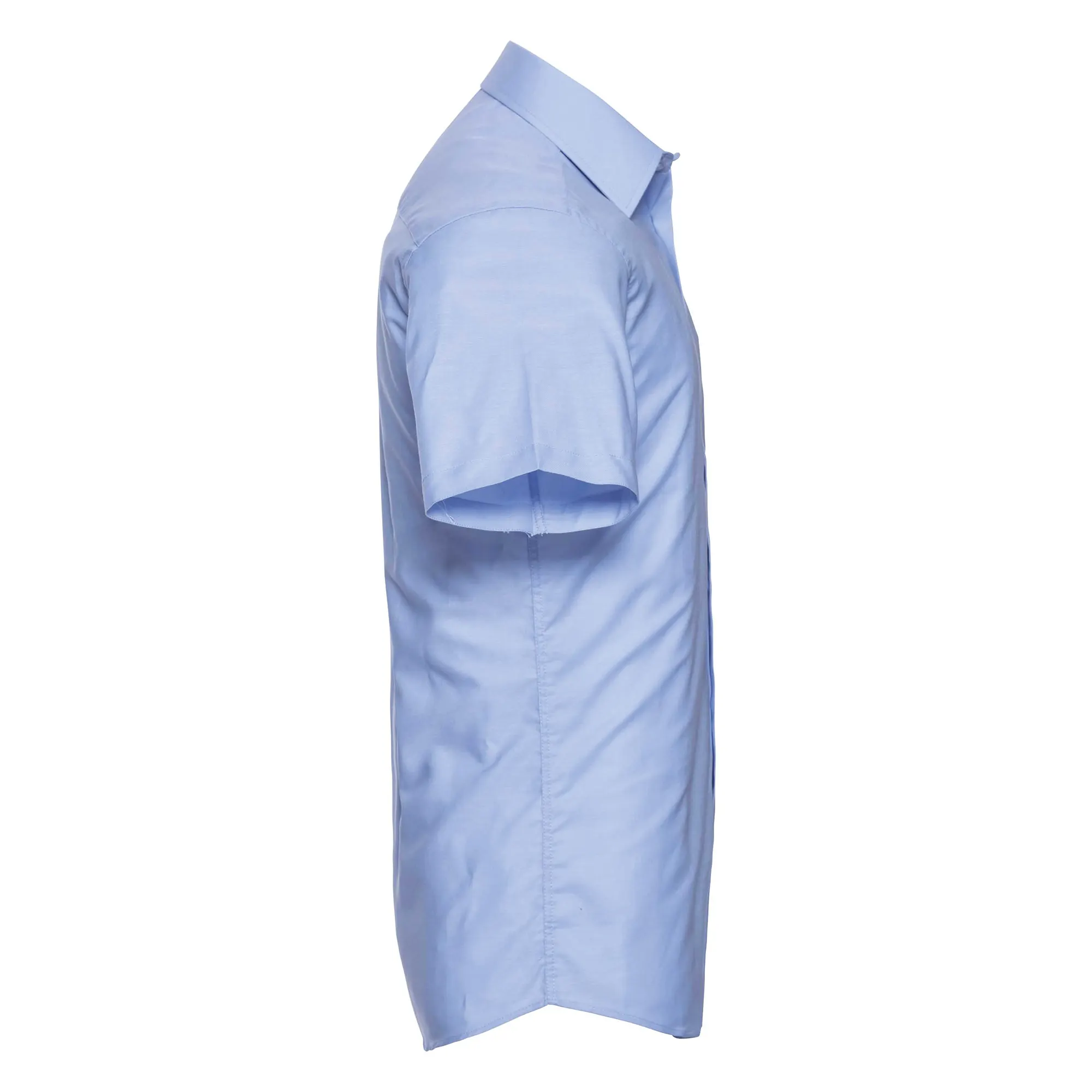 Camisa entallada de hombre de tejido oxford manga corta
