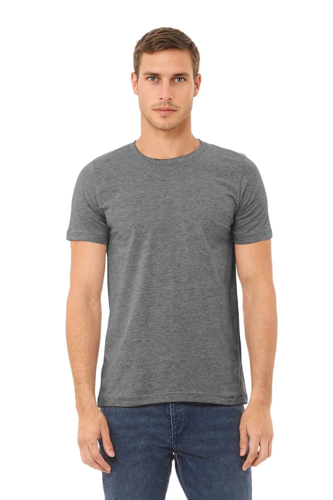 Camiseta cuello redondo hombre Heather