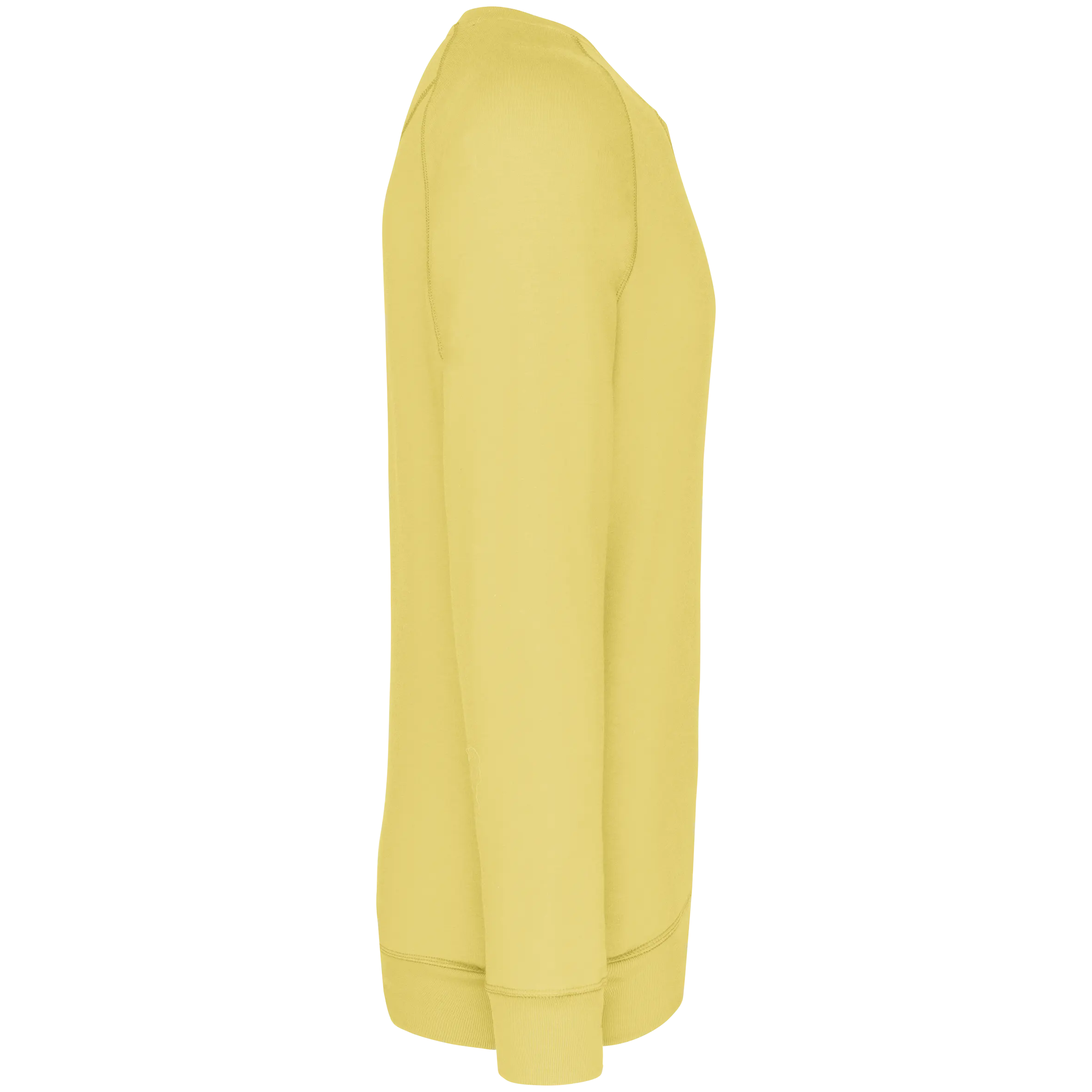 Sudadera algodón orgánico con cuello redondo y mangas raglán de hombre