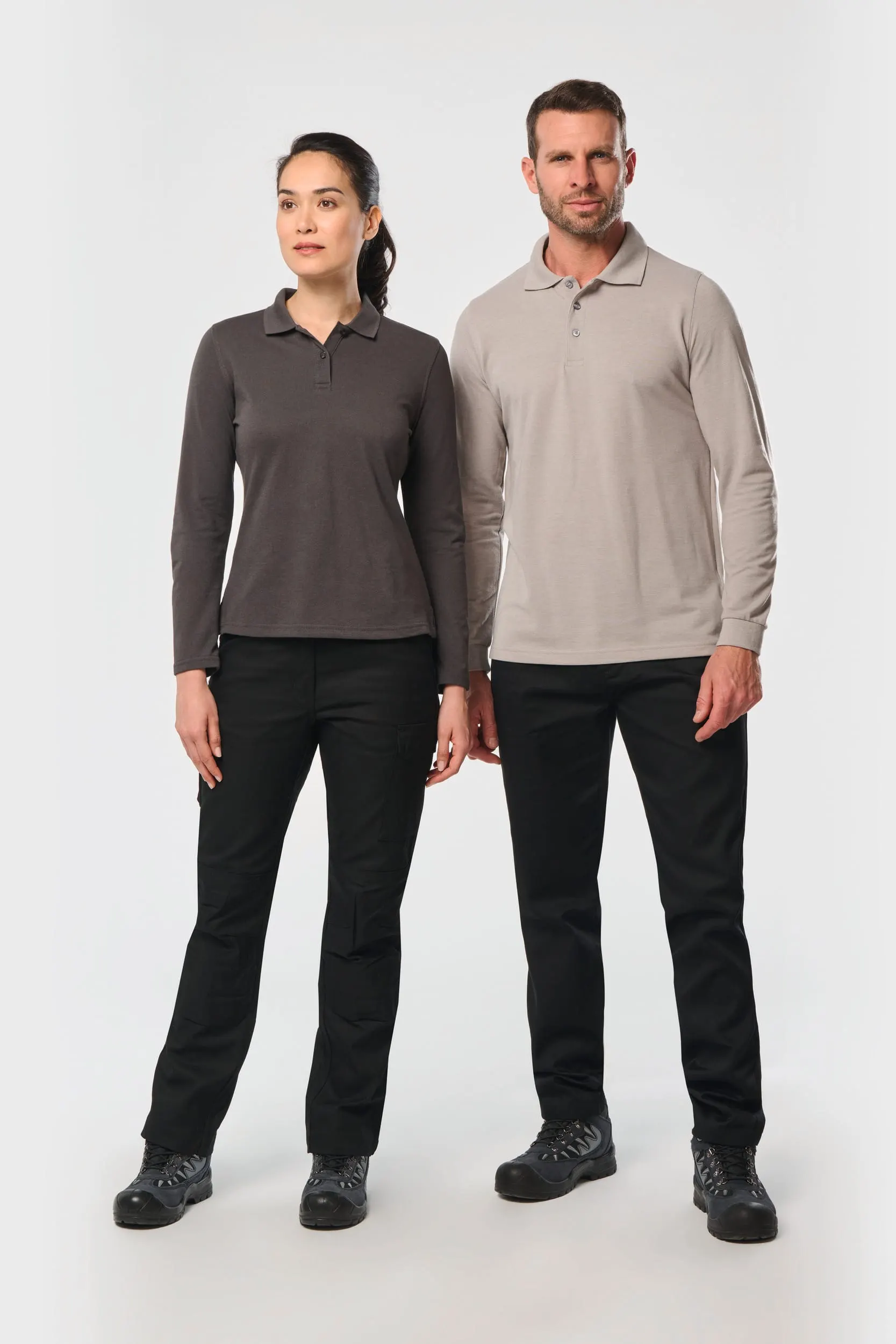 Polo Antibacteriano manga larga mujer