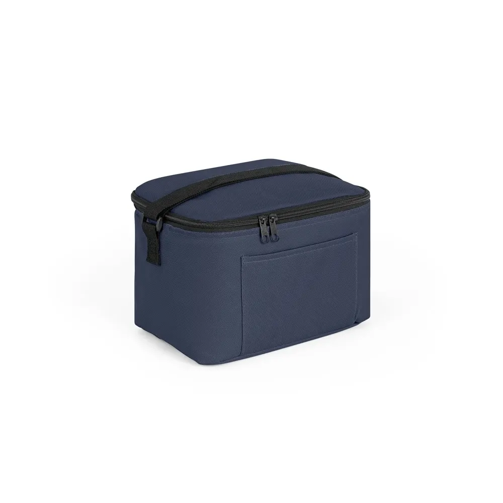 CANCUN. Bolsa térmica de poliéster reciclado 600D con correa de cincha ajustable 7 L