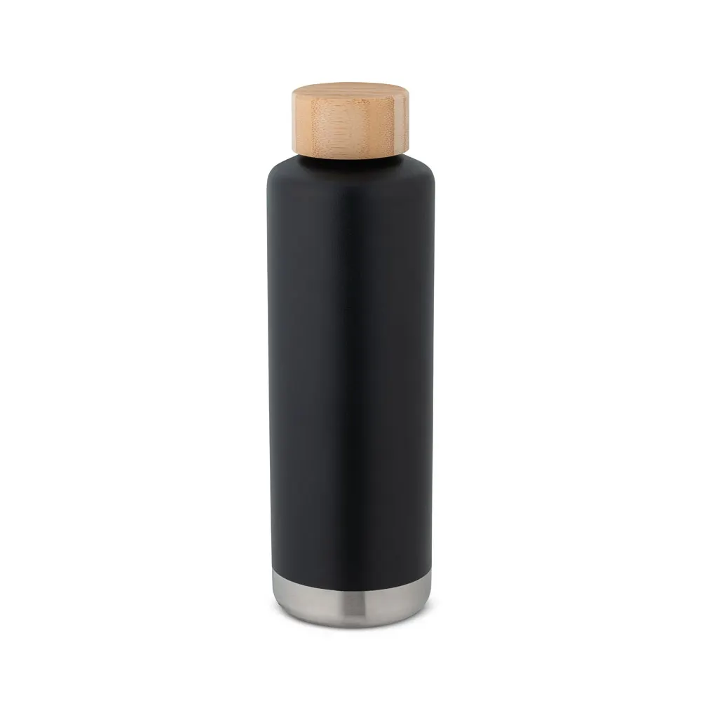 NORRE BOTTLE. Botella de acero inoxidable (36% reciclado) con pared doble de insolacion al vacío 640 mL