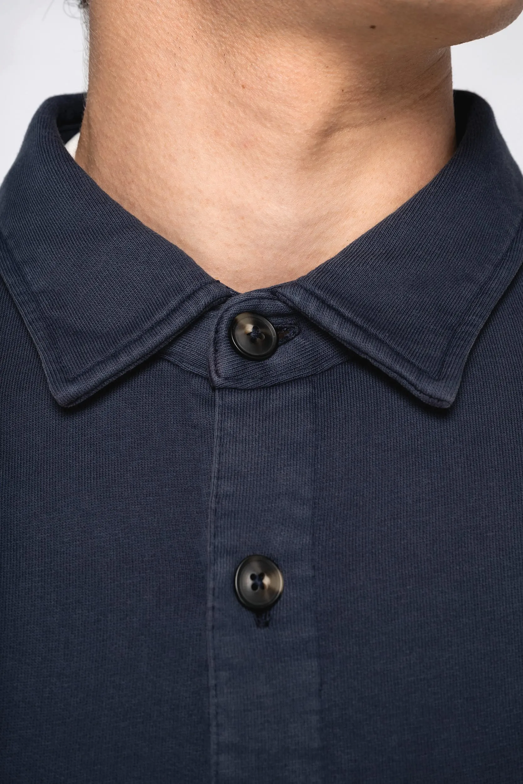 Sobrecamisa ecorresponsable efecto lavado de felpa perchada hombre