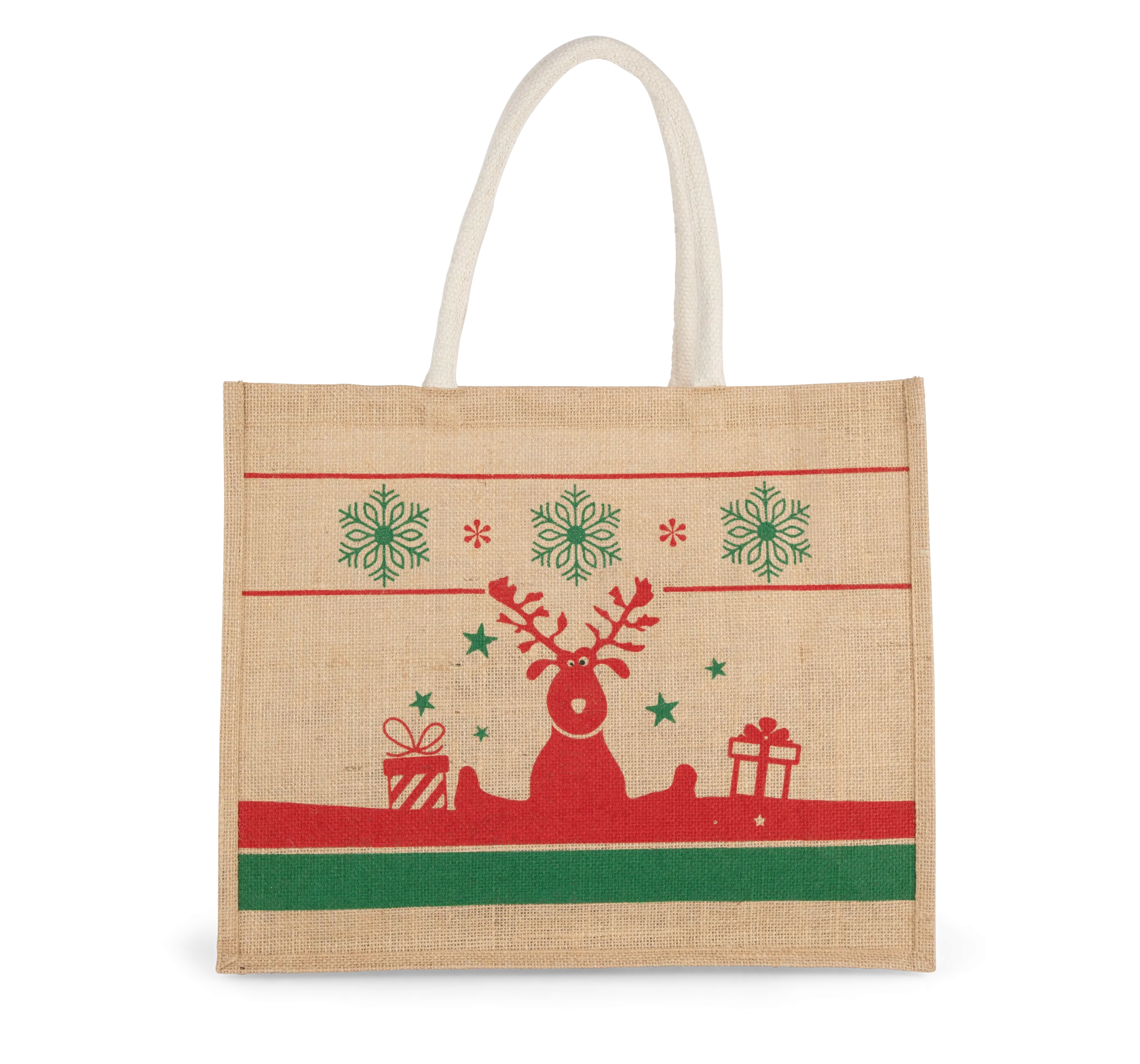 Bolsa shopper con motivos navideños