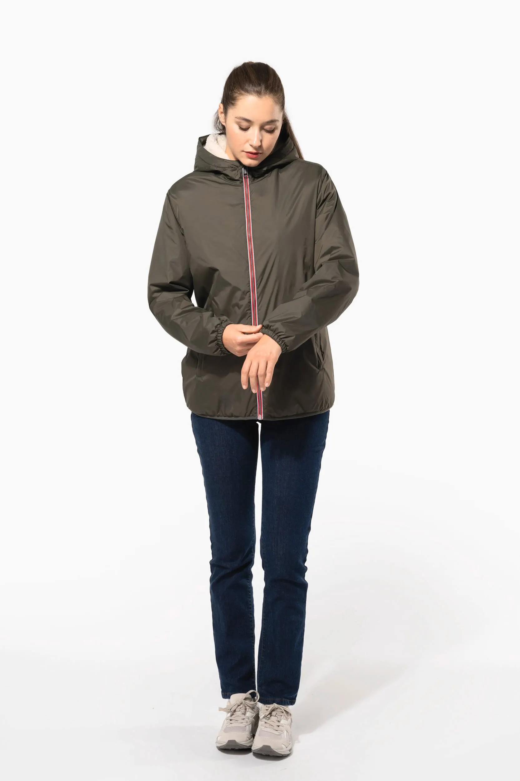 Chaqueta con forro de sherpa unisex