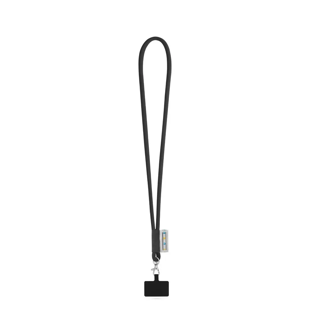 GOSPORT. SET Lanyard TUBE Long (Ø 7 mm) con mosquetón de gatillo de 9 mm y soporte para teléfono móvil
