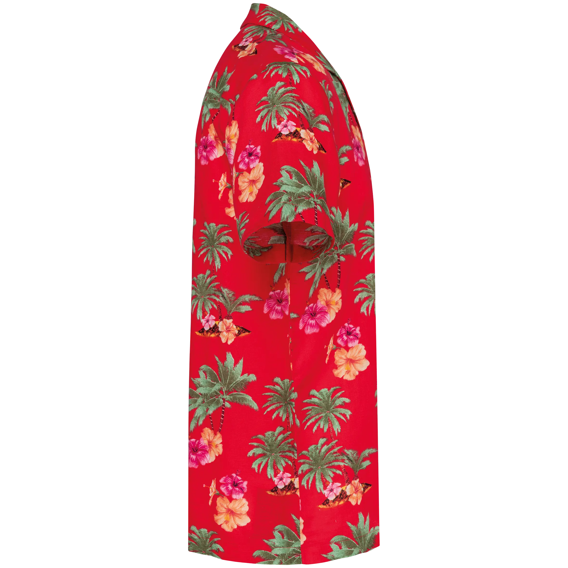 Camisa con estampado hawaiano hombre