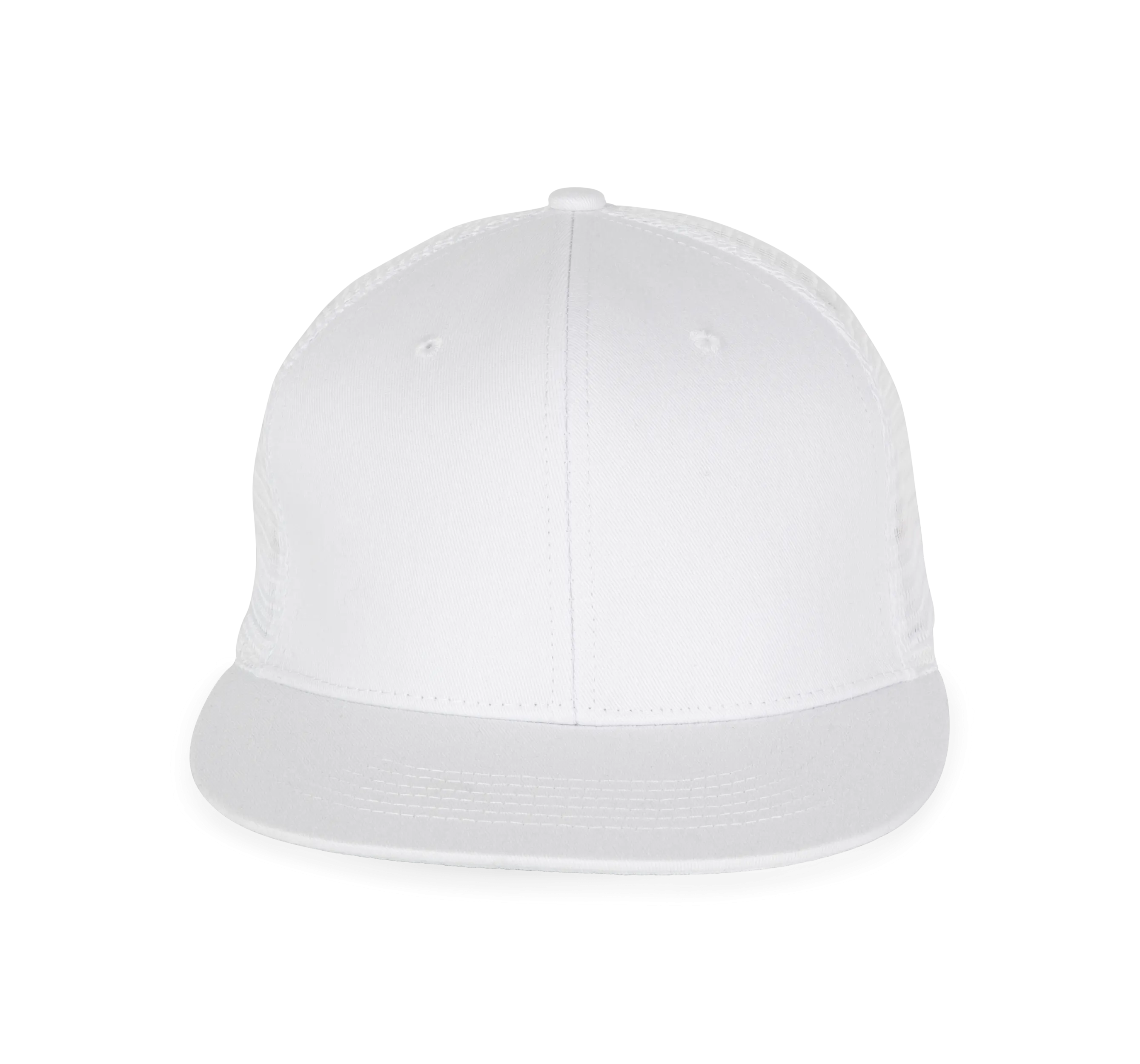 Gorra trucker - 6 paneles visera plana
