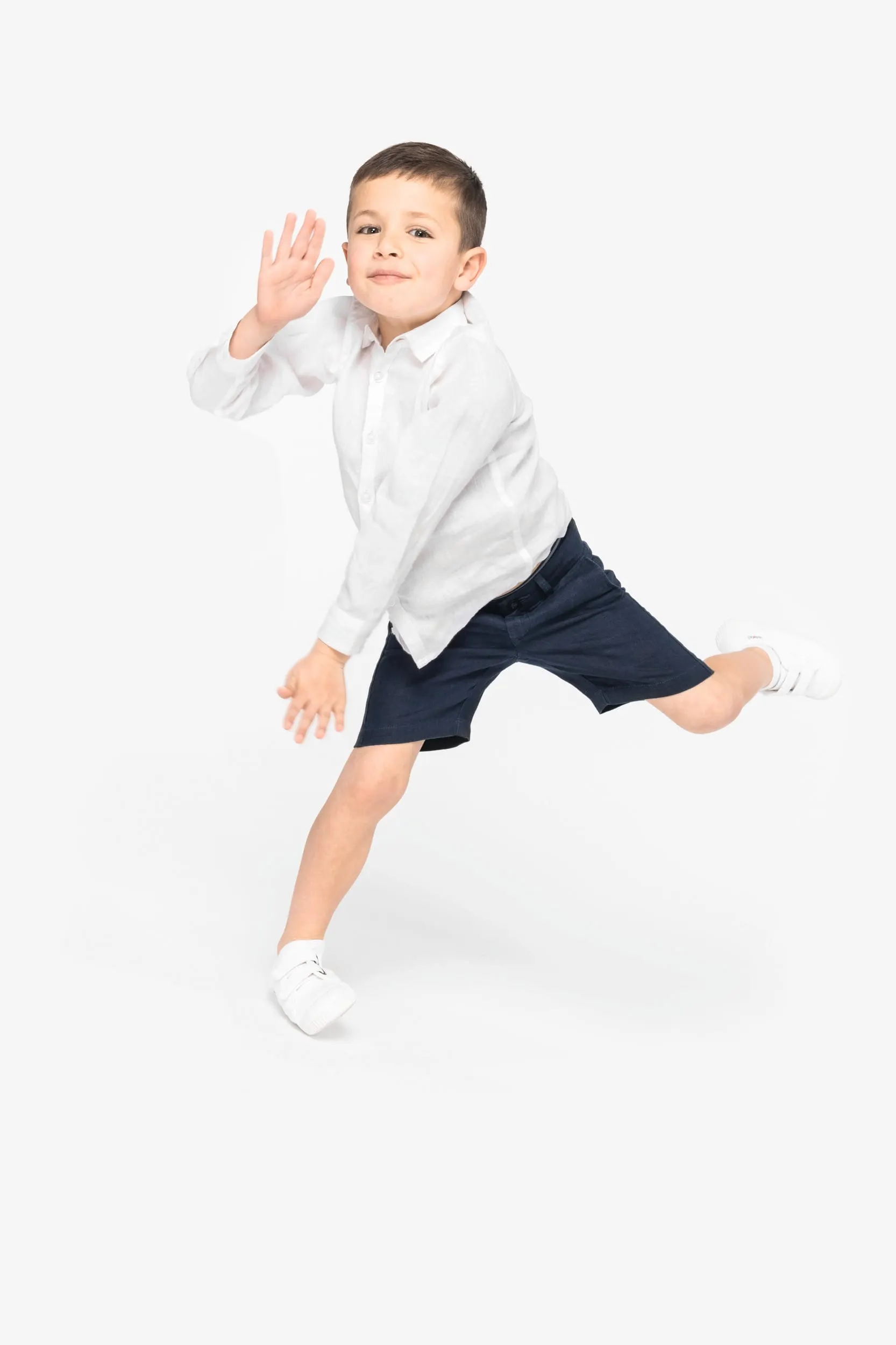 Camisa de lino infantil
