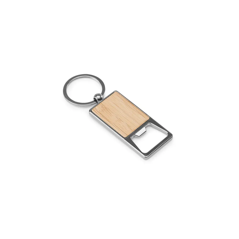 SYLVESTER. Llavero rectangular de hierro con descapsulador