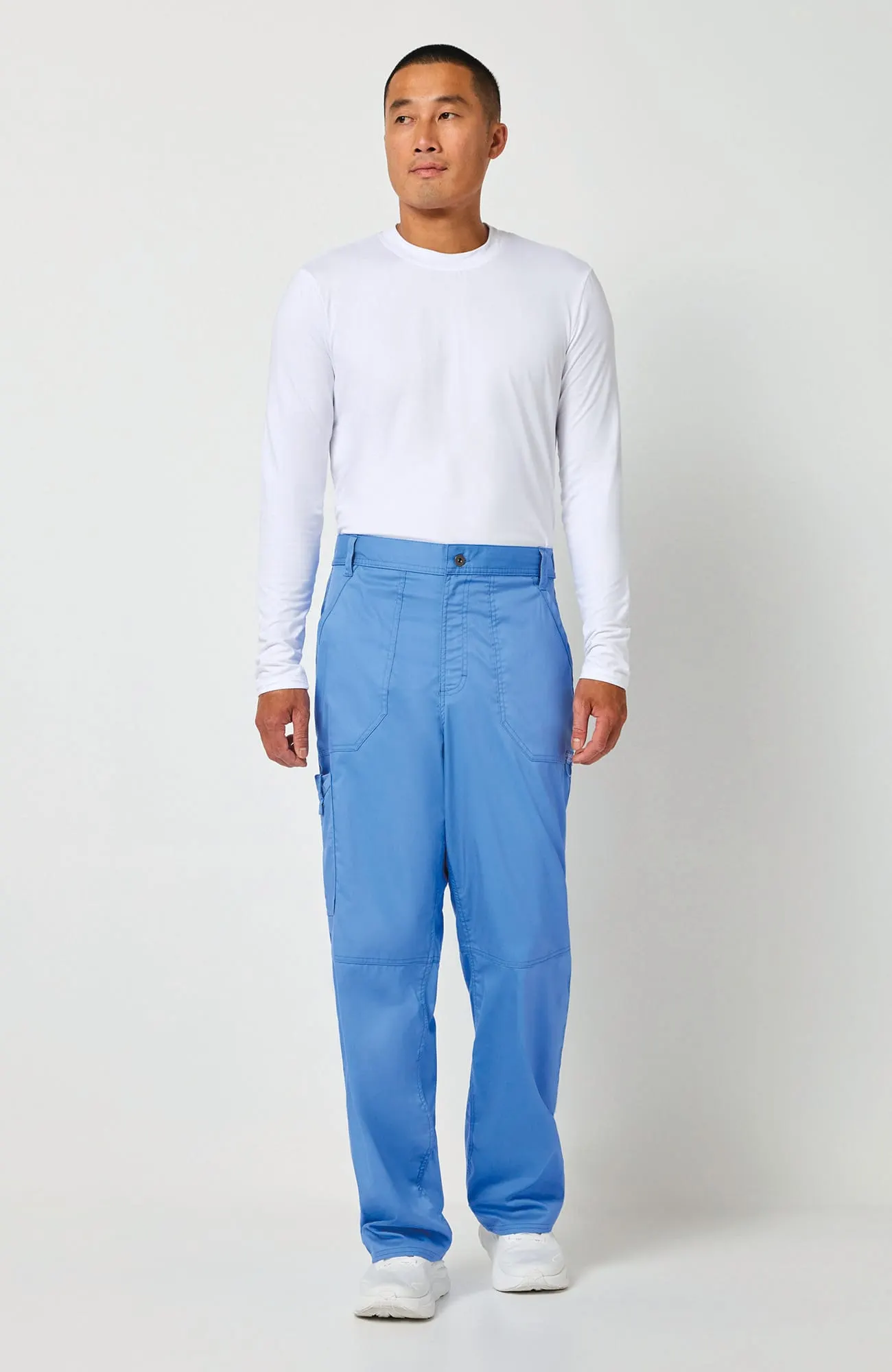 Pantalones tipo cargo con bragueta hombre