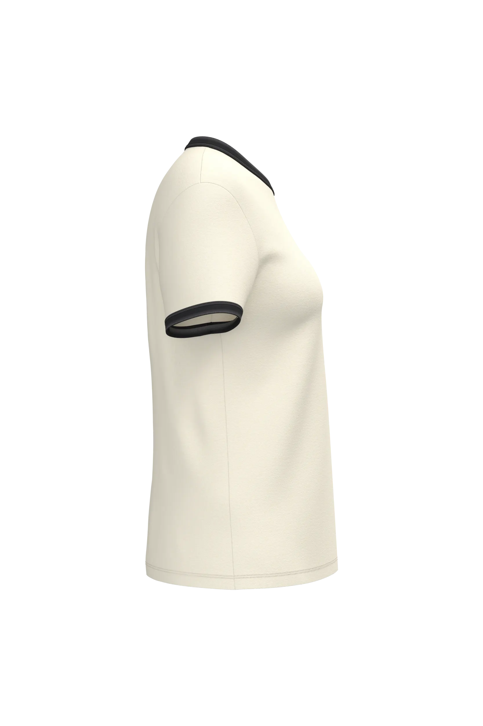 Camiseta ringer ecorresponsable con ribetes contrastados efecto lavado mujer