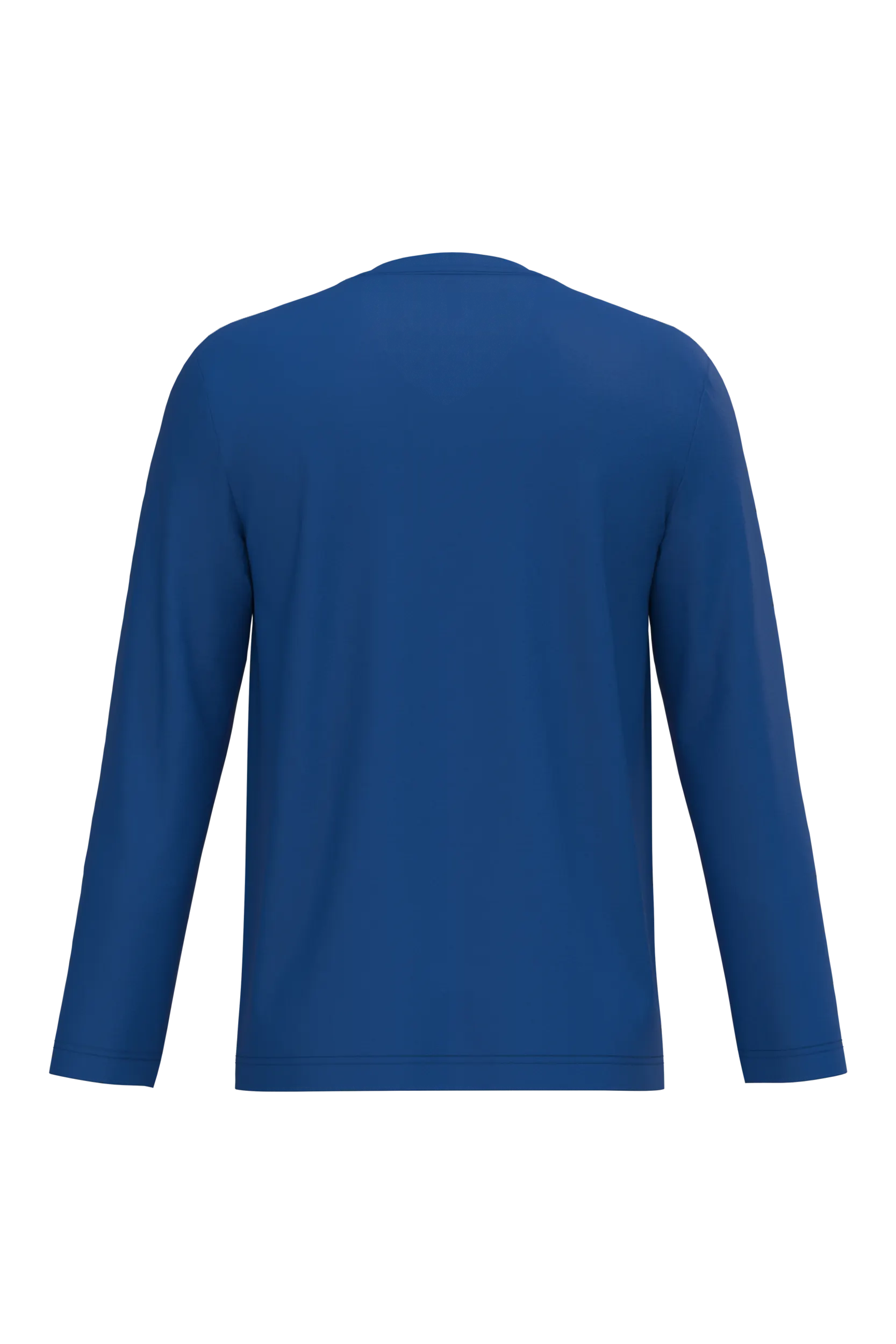 Camiseta manga larga y cuello de pico hombre