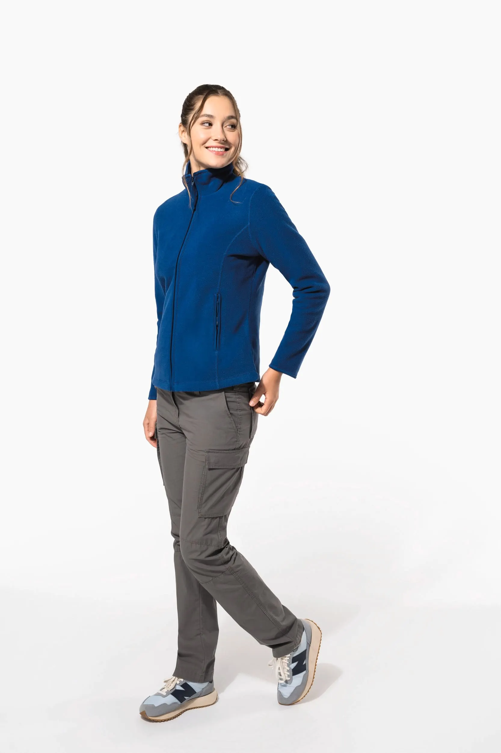 Chaqueta micropolar con cremallera mujer
