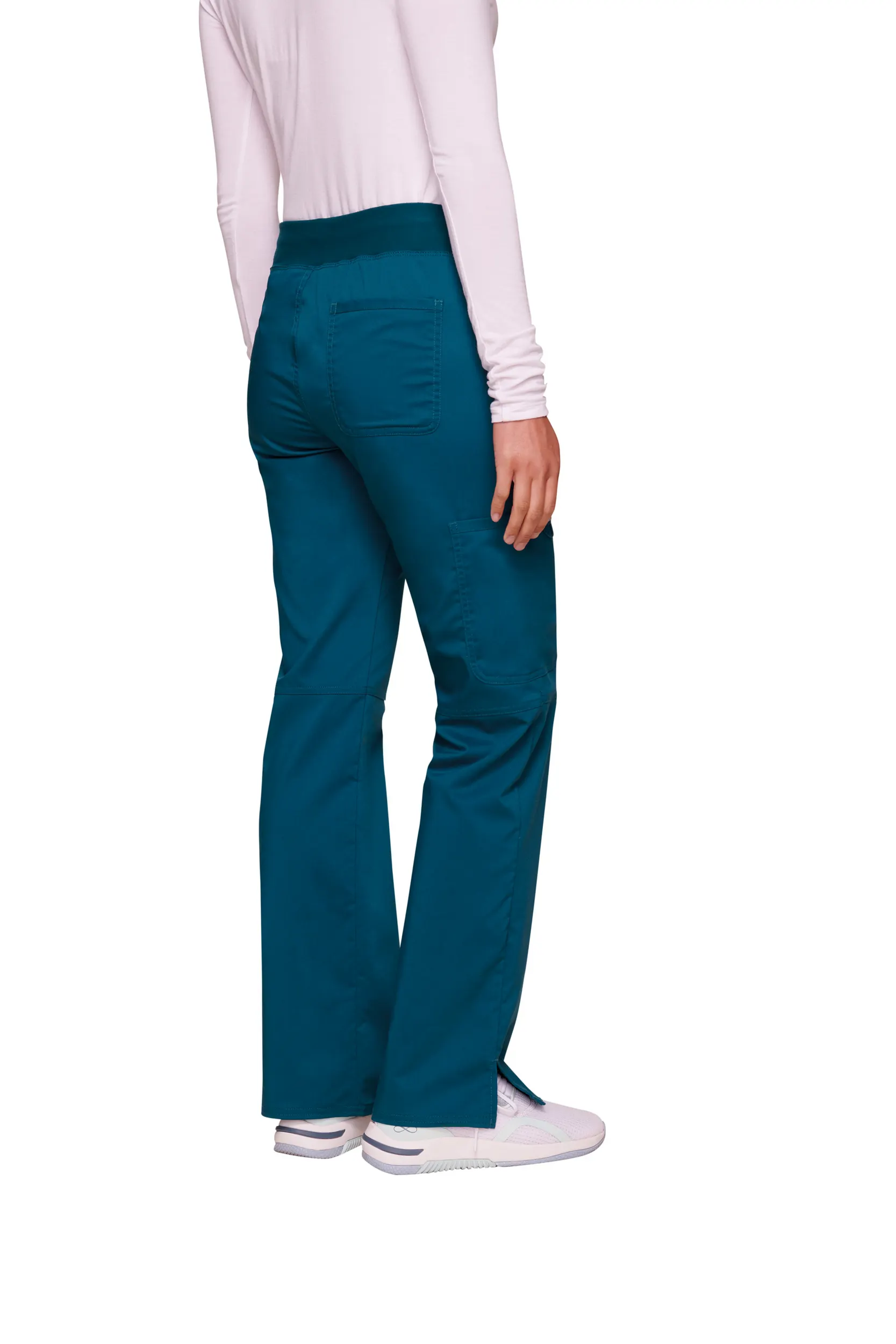 Pantalones tipo cargo de tiro medio mujer