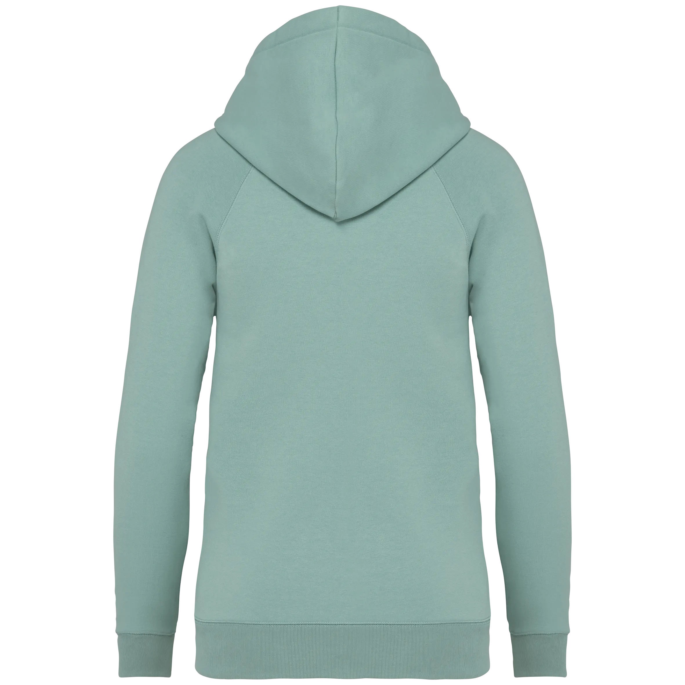 Sudadera ecorresponsable con capucha y mangas raglán mujer