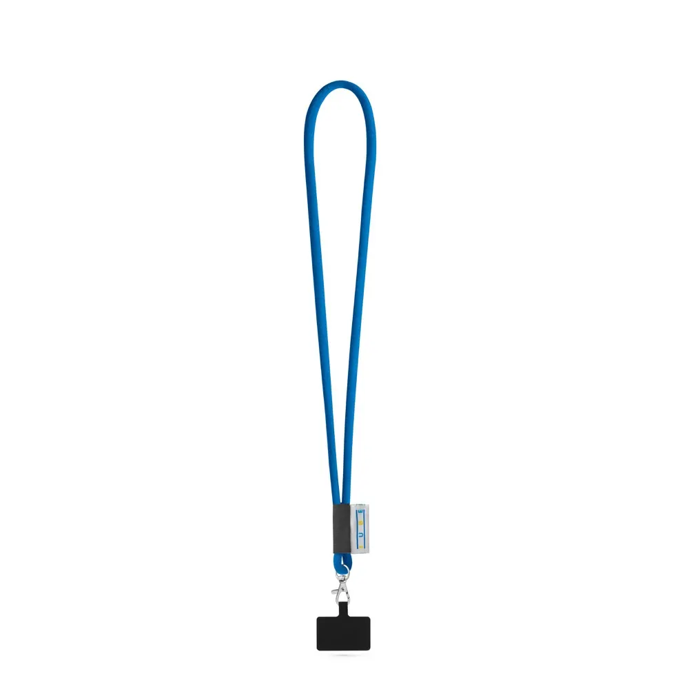 GOSPORT. SET Lanyard TUBE Long (Ø 7 mm) con mosquetón de gatillo de 9 mm y soporte para teléfono móvil