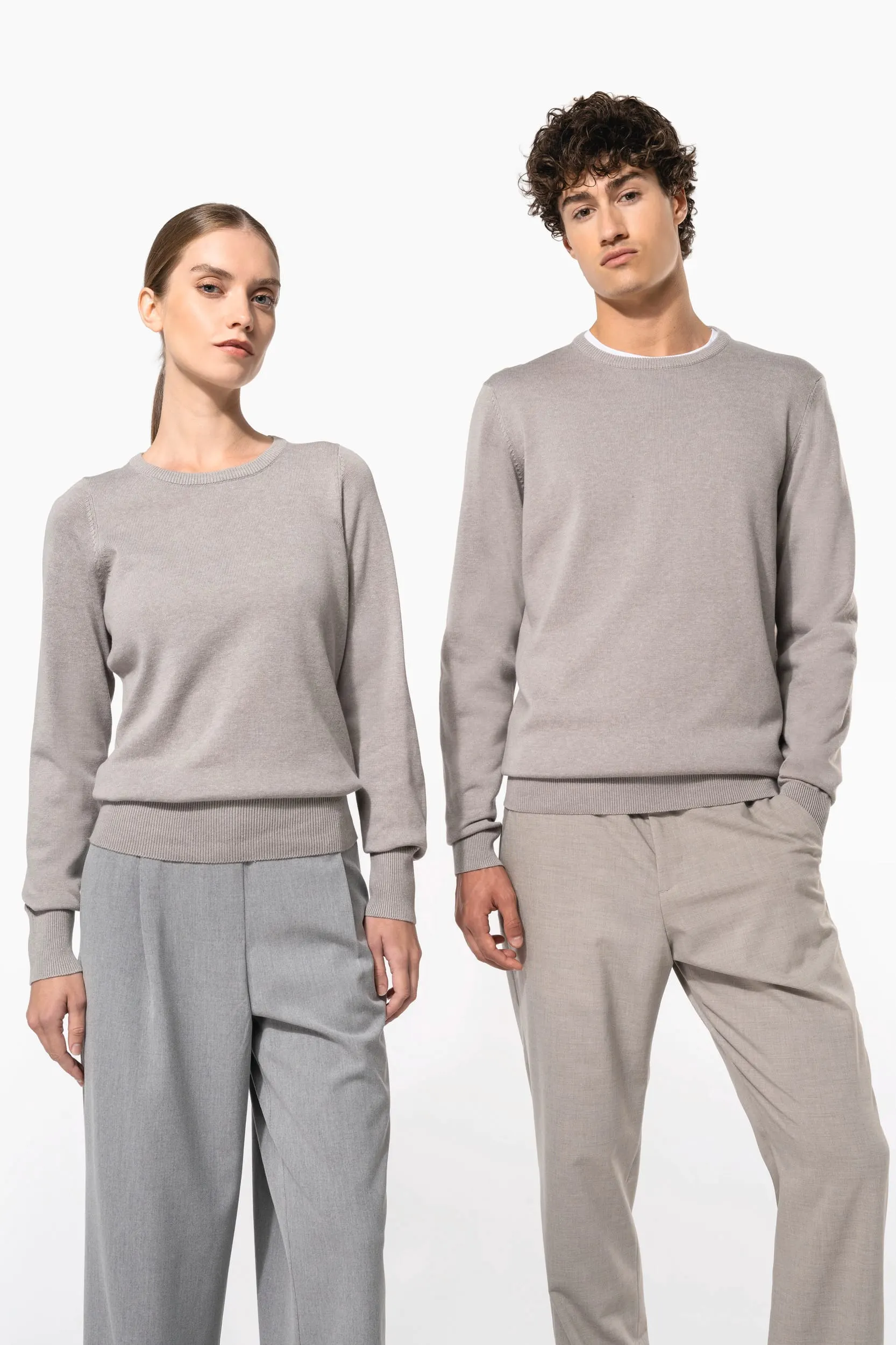 Jersey cuello redondo manga larga hombre