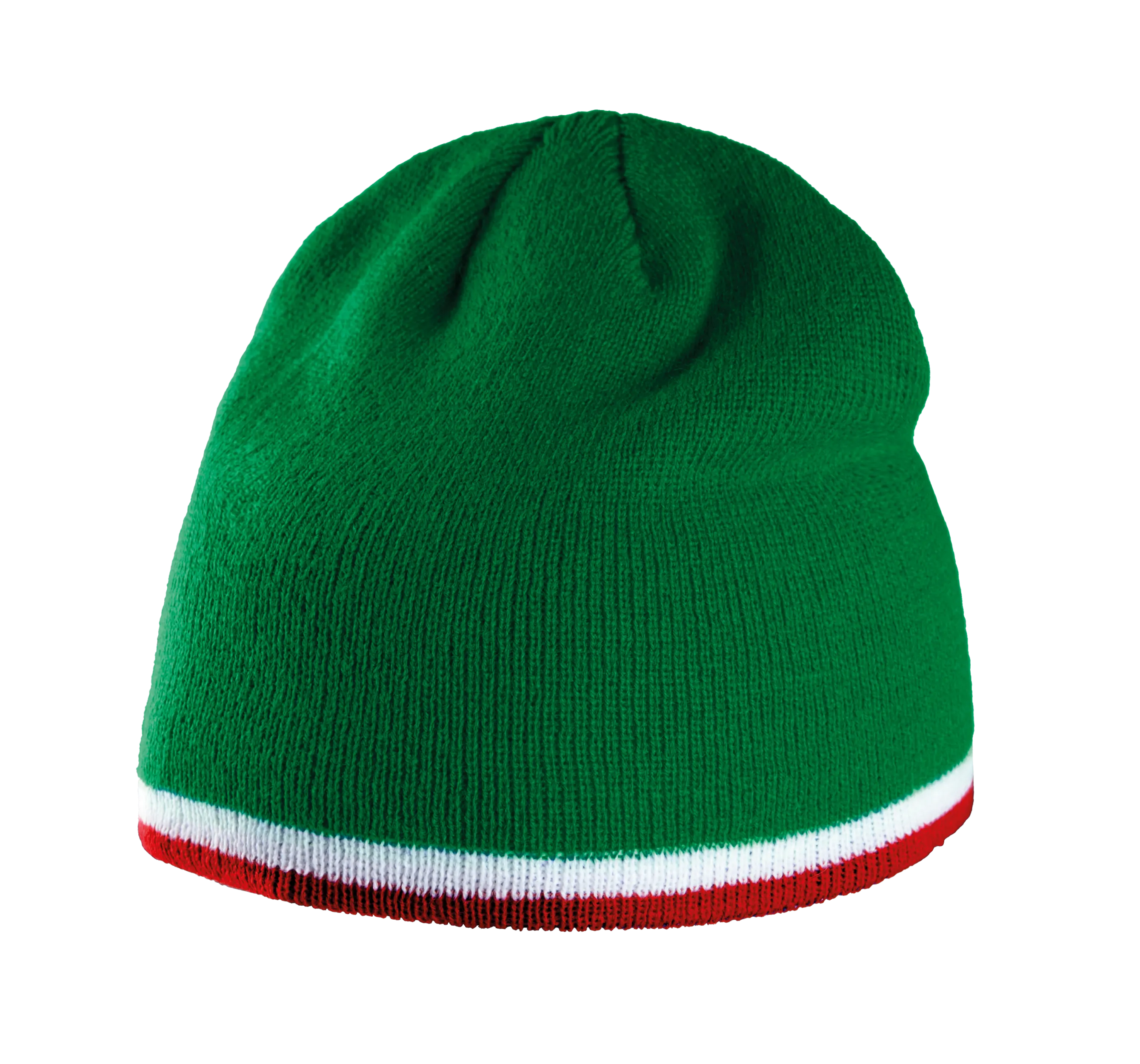 Gorro con tira bicolor contrastada