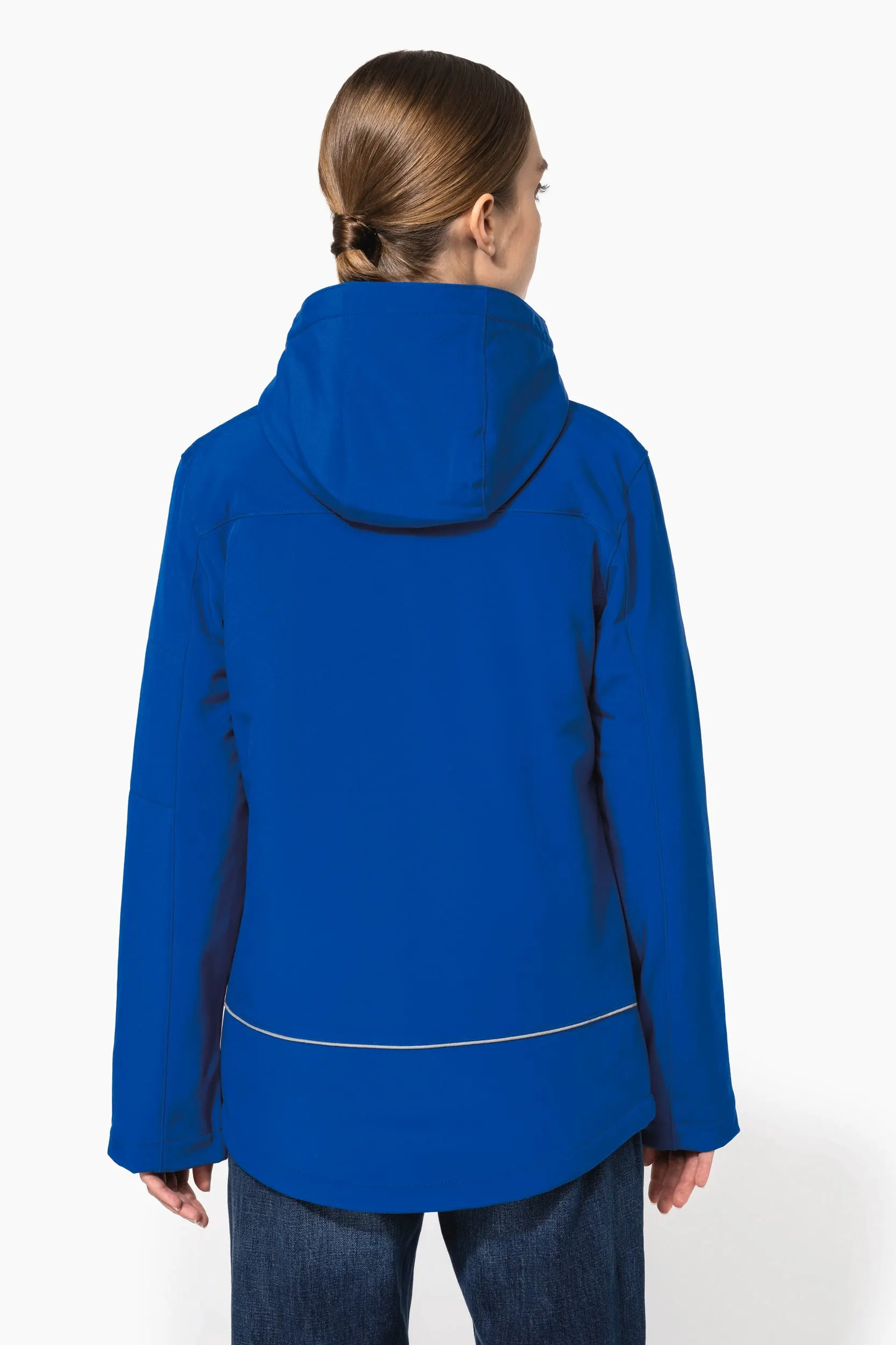 Parka softshell acolchada con capucha mujer