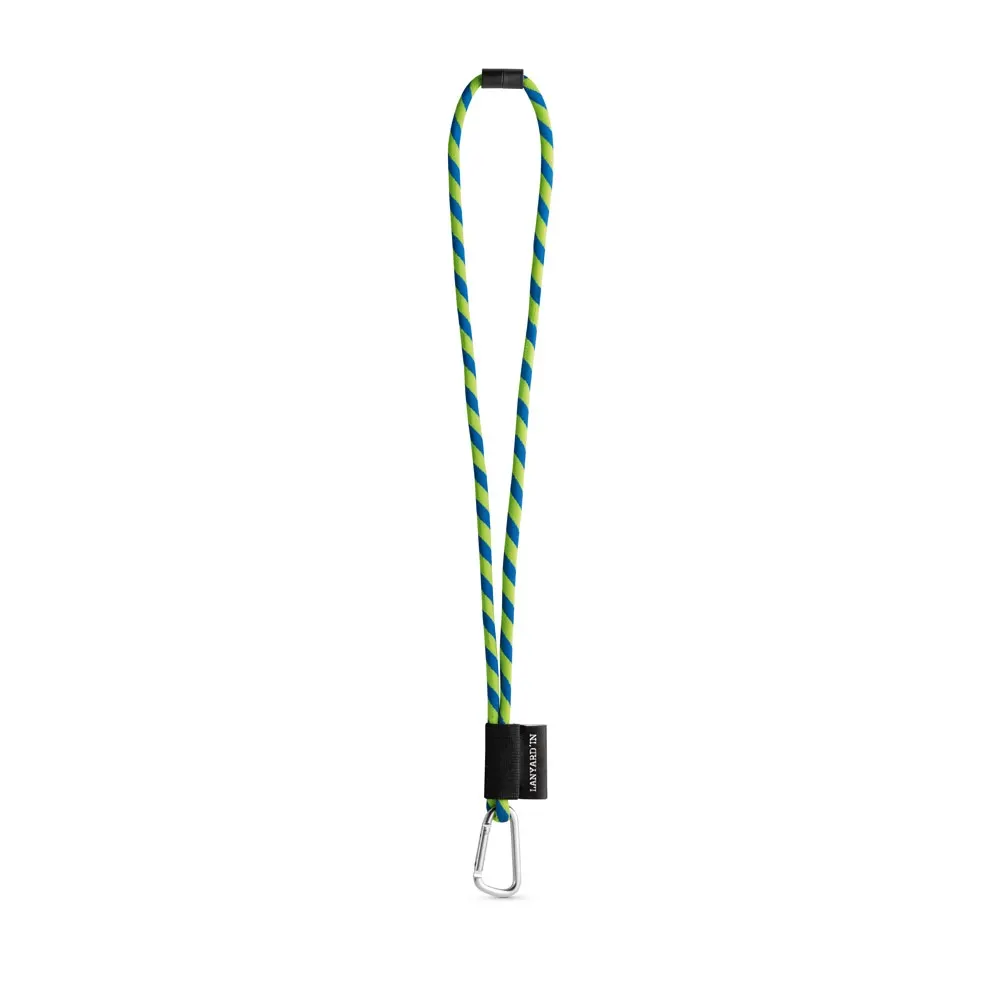 75089. SET Lanyard TUBE Long (Ø 7 mm) con mosquetón en forma de D de 55 mm y cierre de seguridad de Ø 7 mm