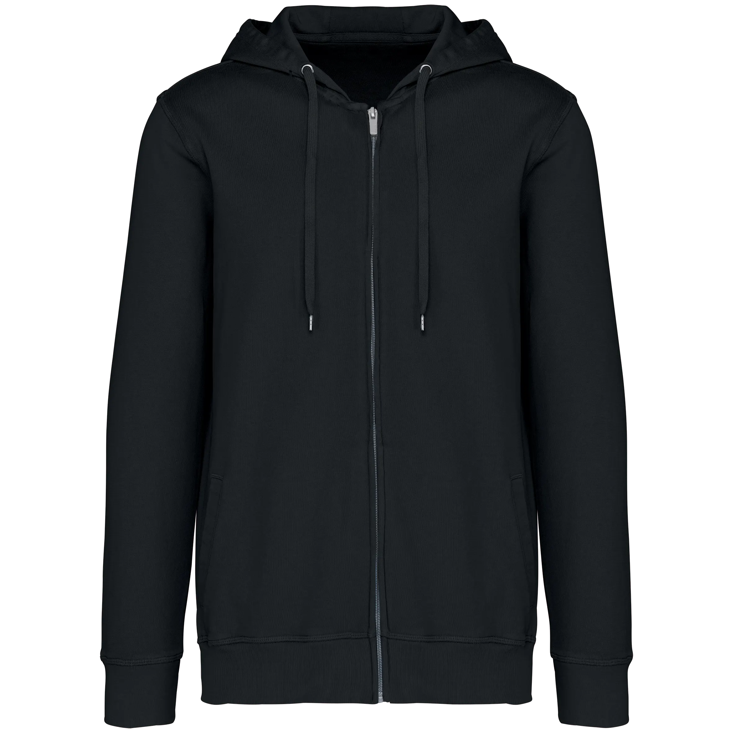 Sudadera ecorresponsable con cremallera y capucha French Terry unisex