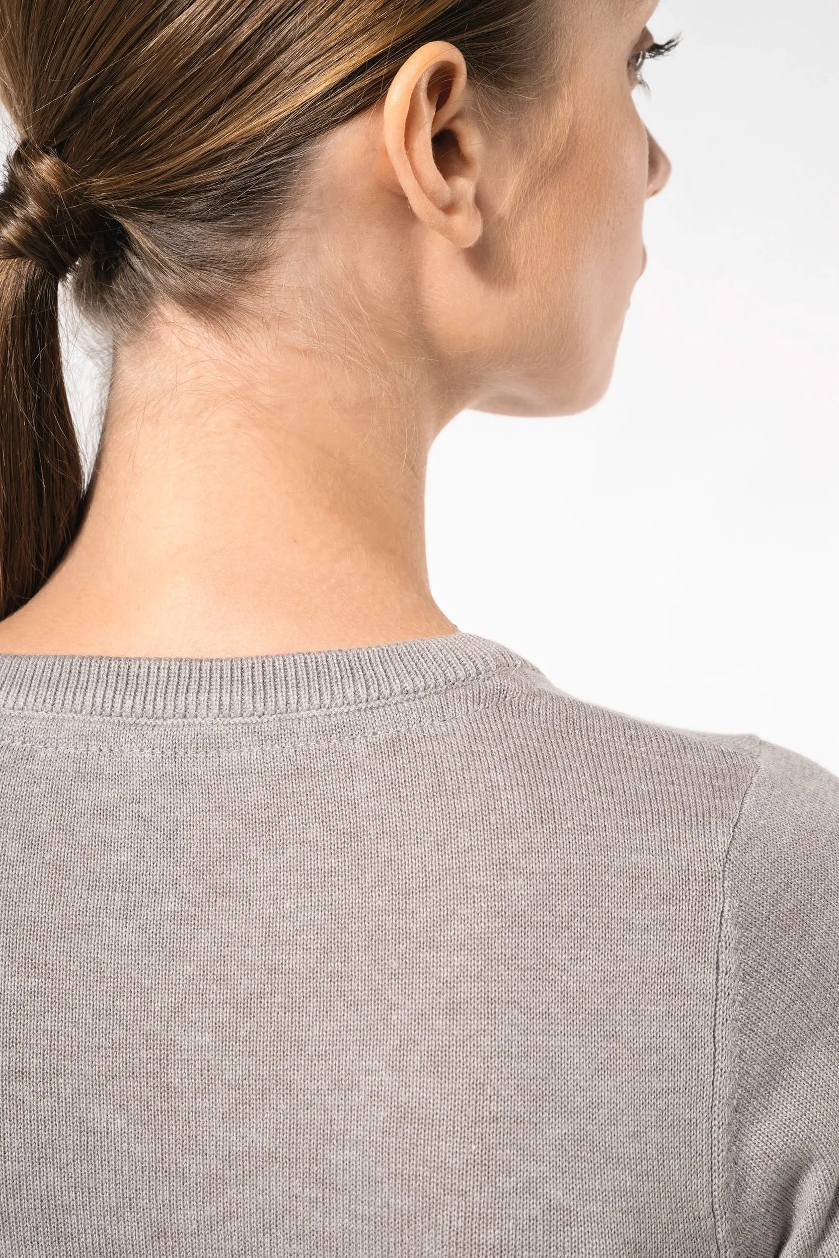 Jersey cuello redondo manga larga mujer