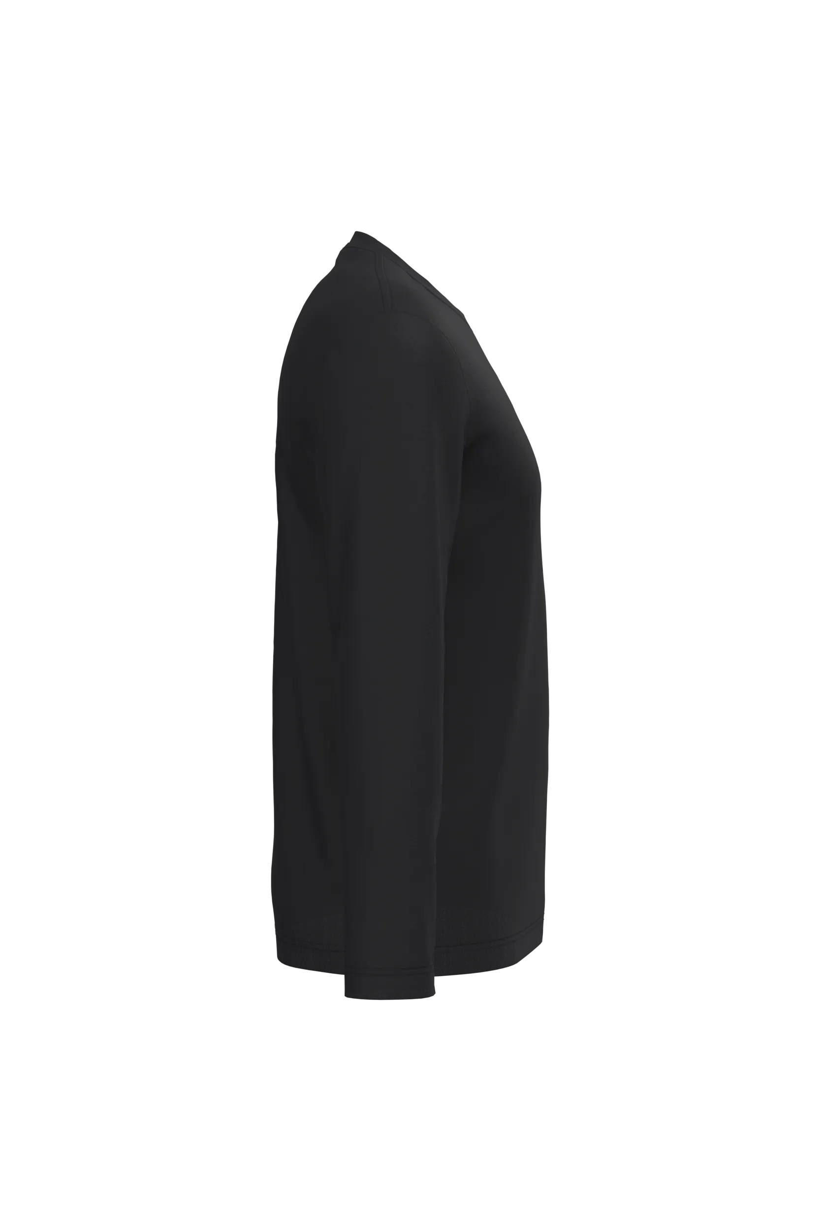 Camiseta maga larga y cuello redondo hombre
