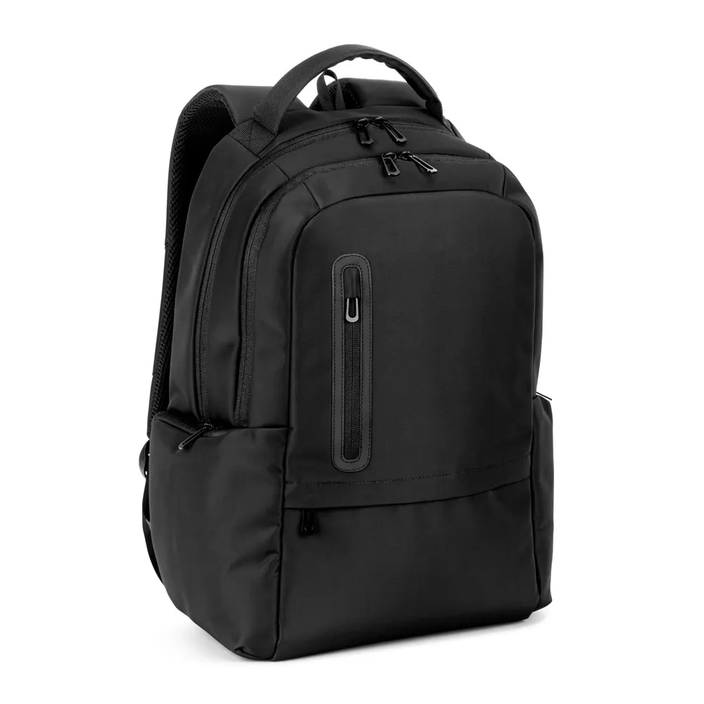 BOSTON SOLID. Mochila para portátil de 17" fabricada en nailon 150D con 2 compartimentos acolchados