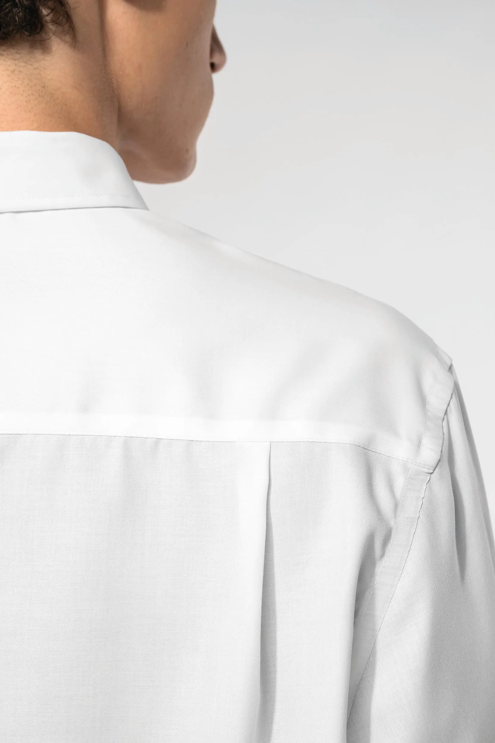 Camisa no-plancha manga larga hombre