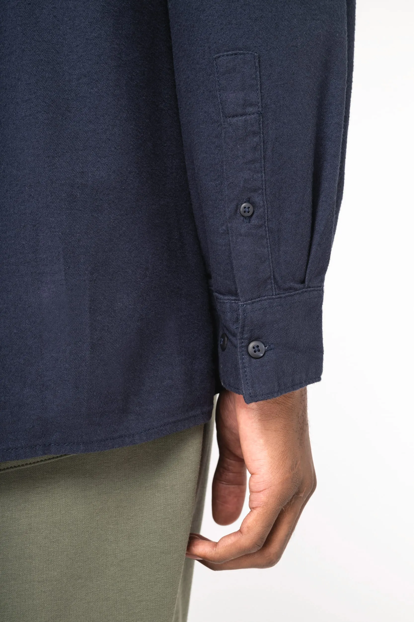 Camisa ecorresponsable de franela hombre
