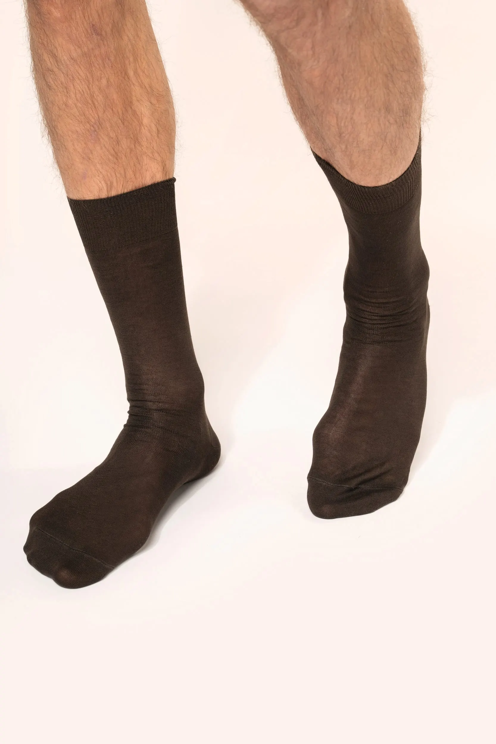Calcetines jersey algodón hilo escocés hombre