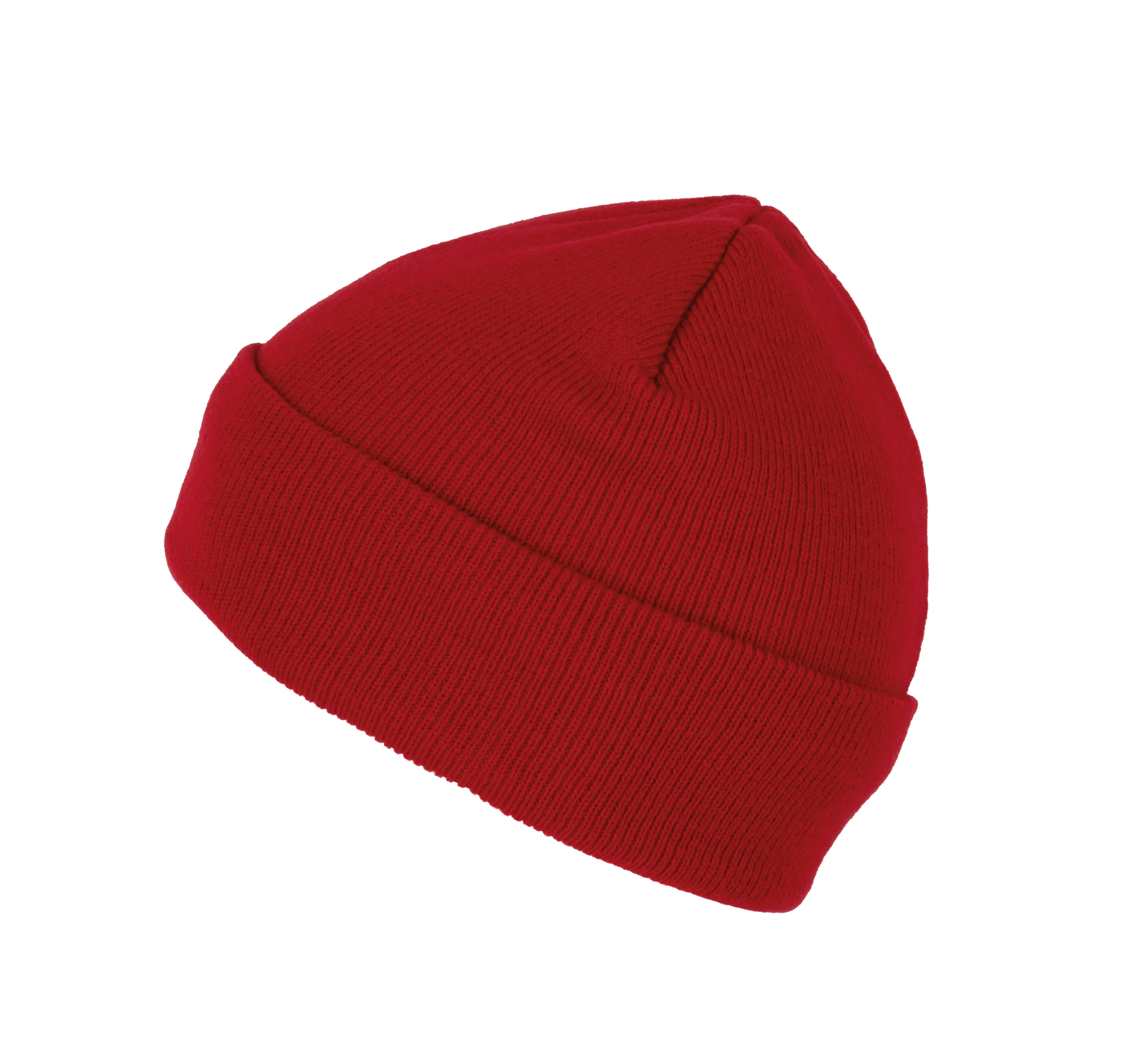 Gorro punto reciclado con dobladillo