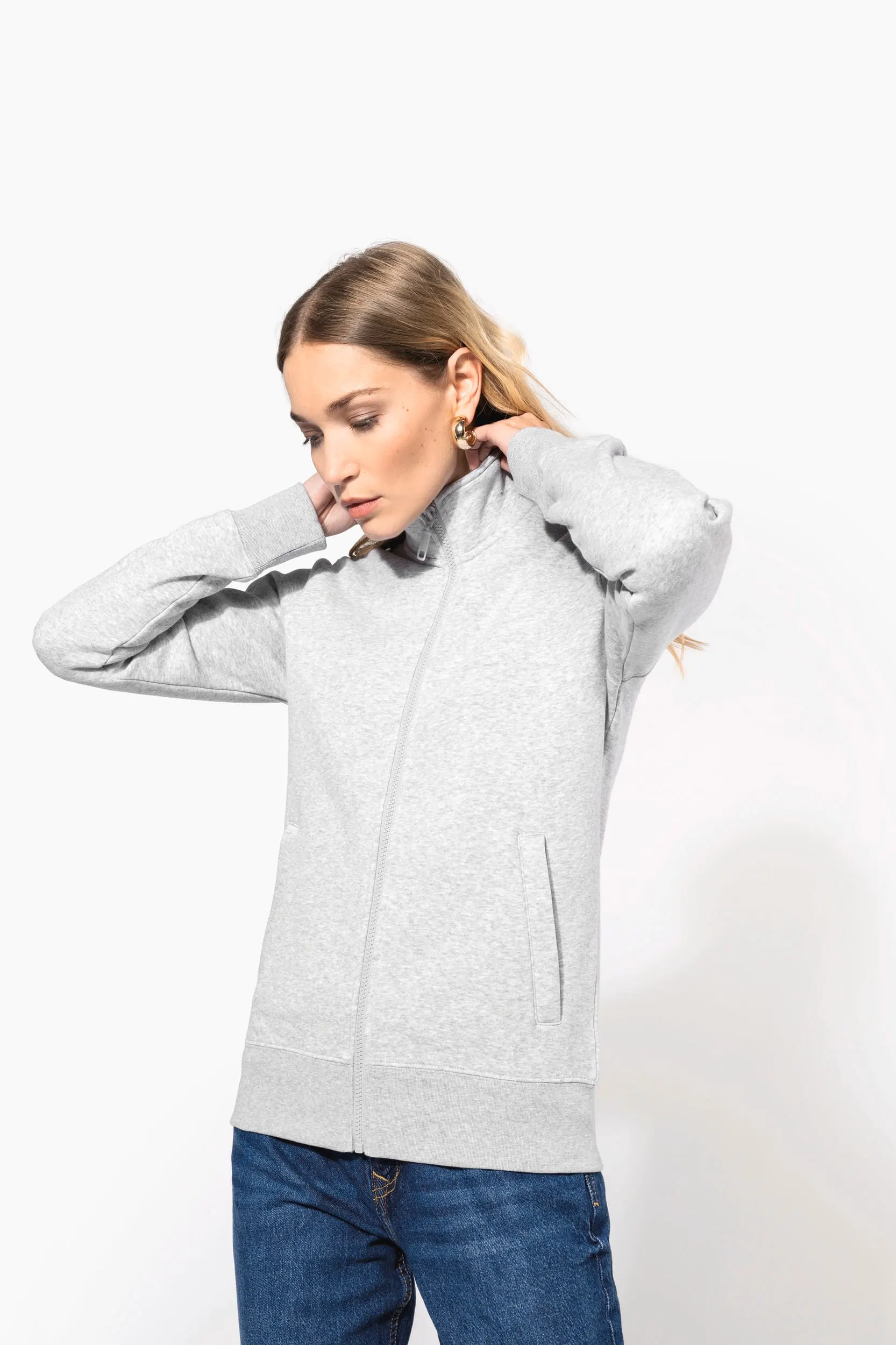 Chaqueta felpa mujer