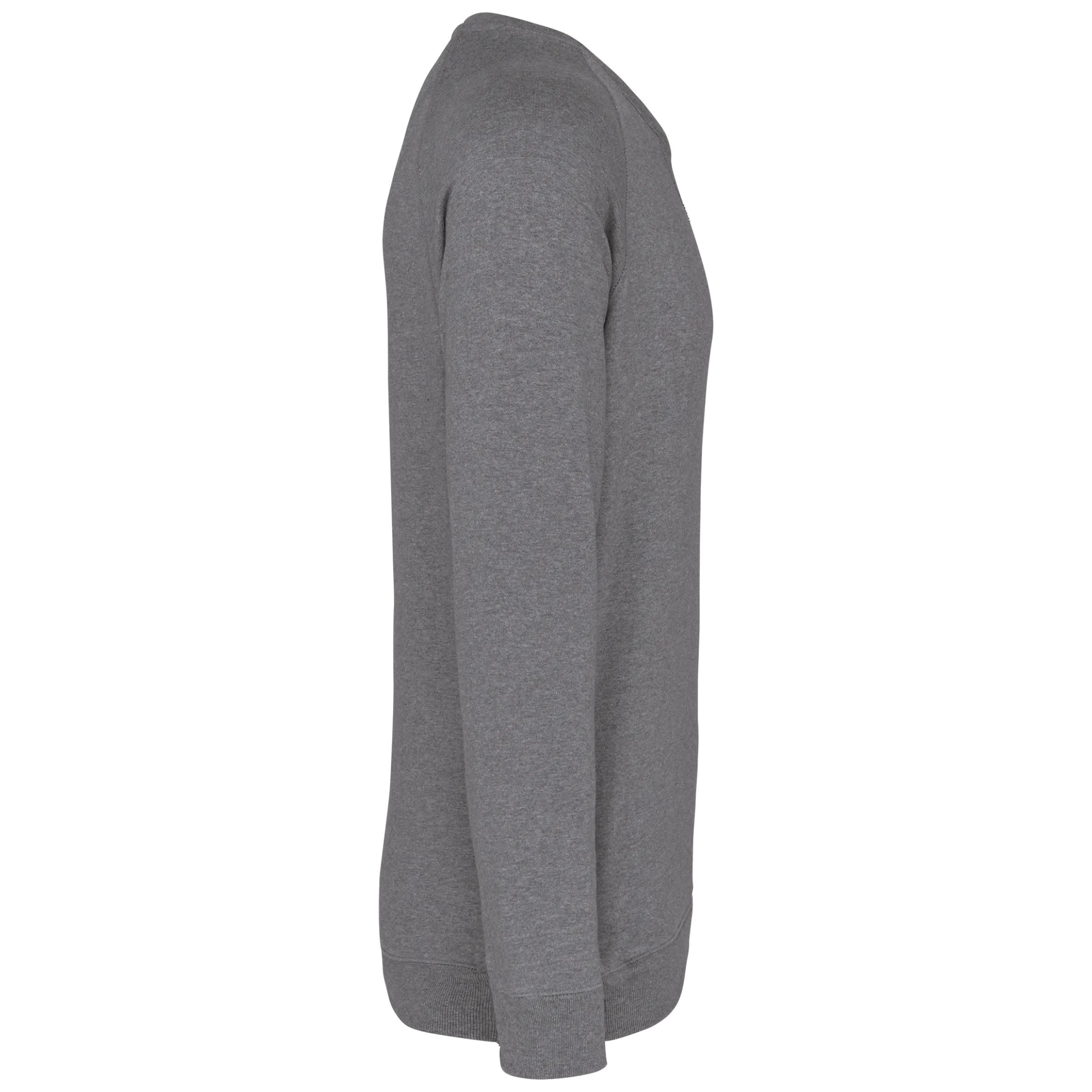 Sudadera algodón orgánico con cuello redondo y mangas raglán de hombre