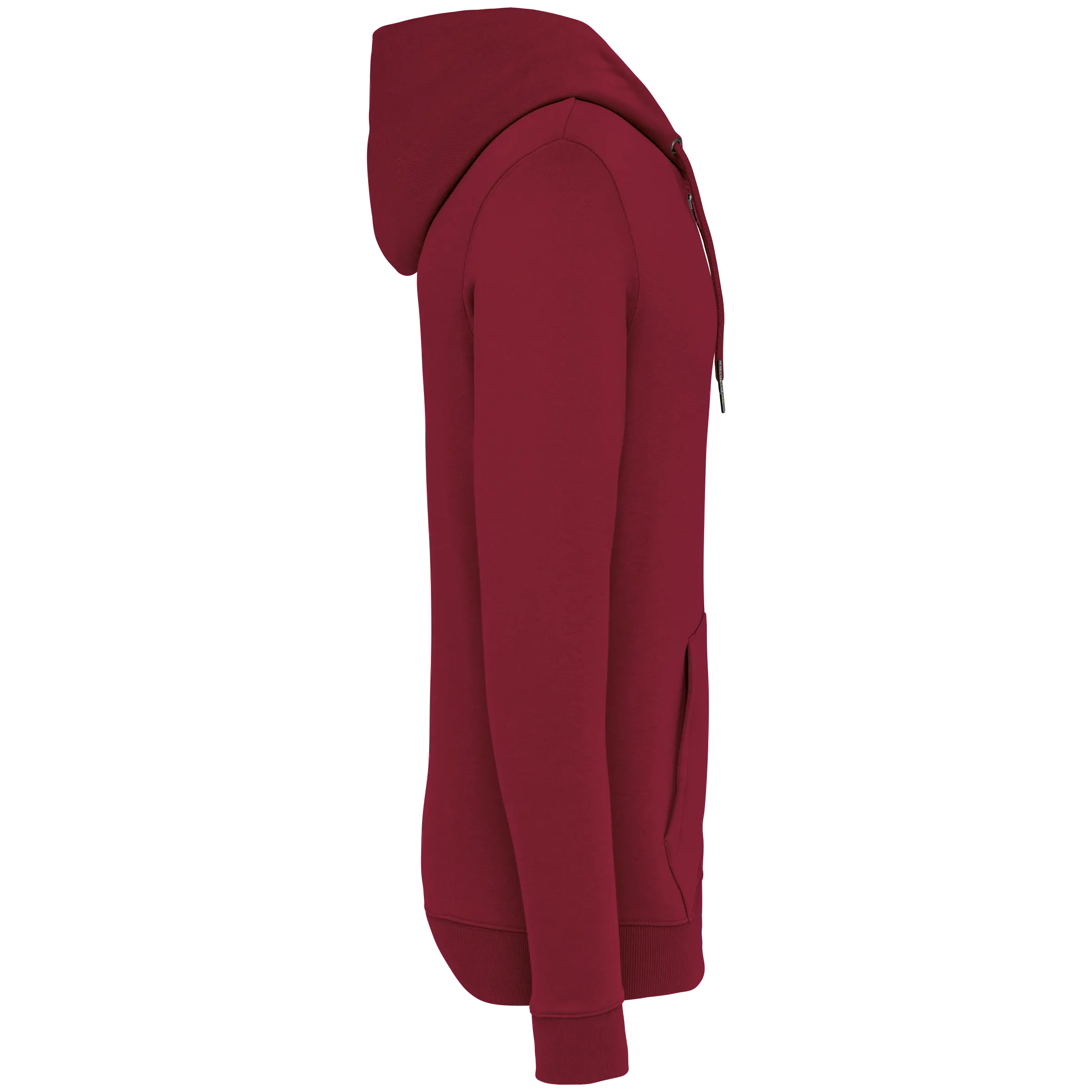 Sudadera ecorresponsable con cremallera y capucha unisex