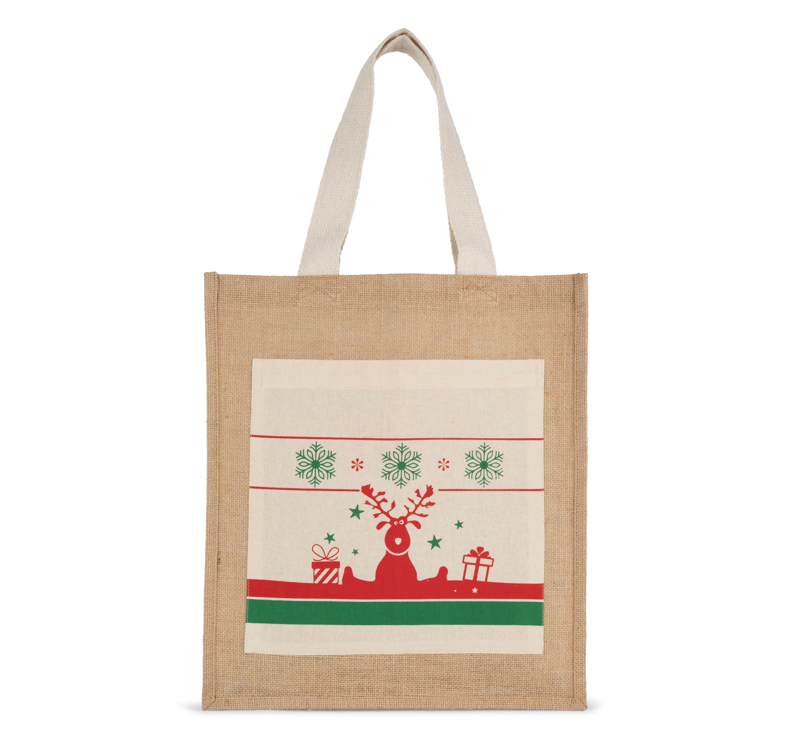 Bolsa shopper con motivos navideños