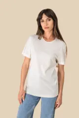 Camiseta ecorresponsable algodón orgánico y lino unisex