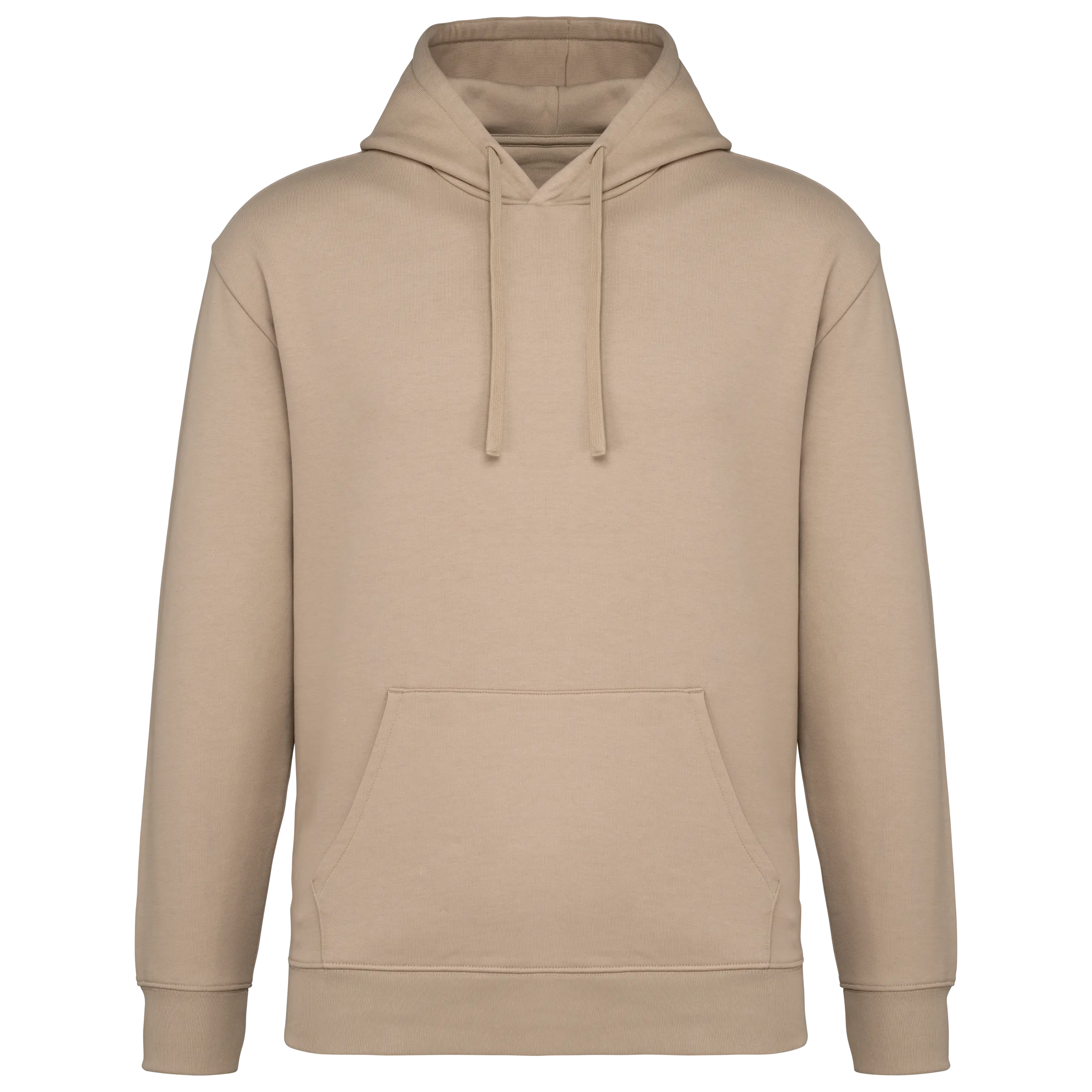 Sudadera ecorresponsable con capucha y hombros caídos felpa perchada unisex