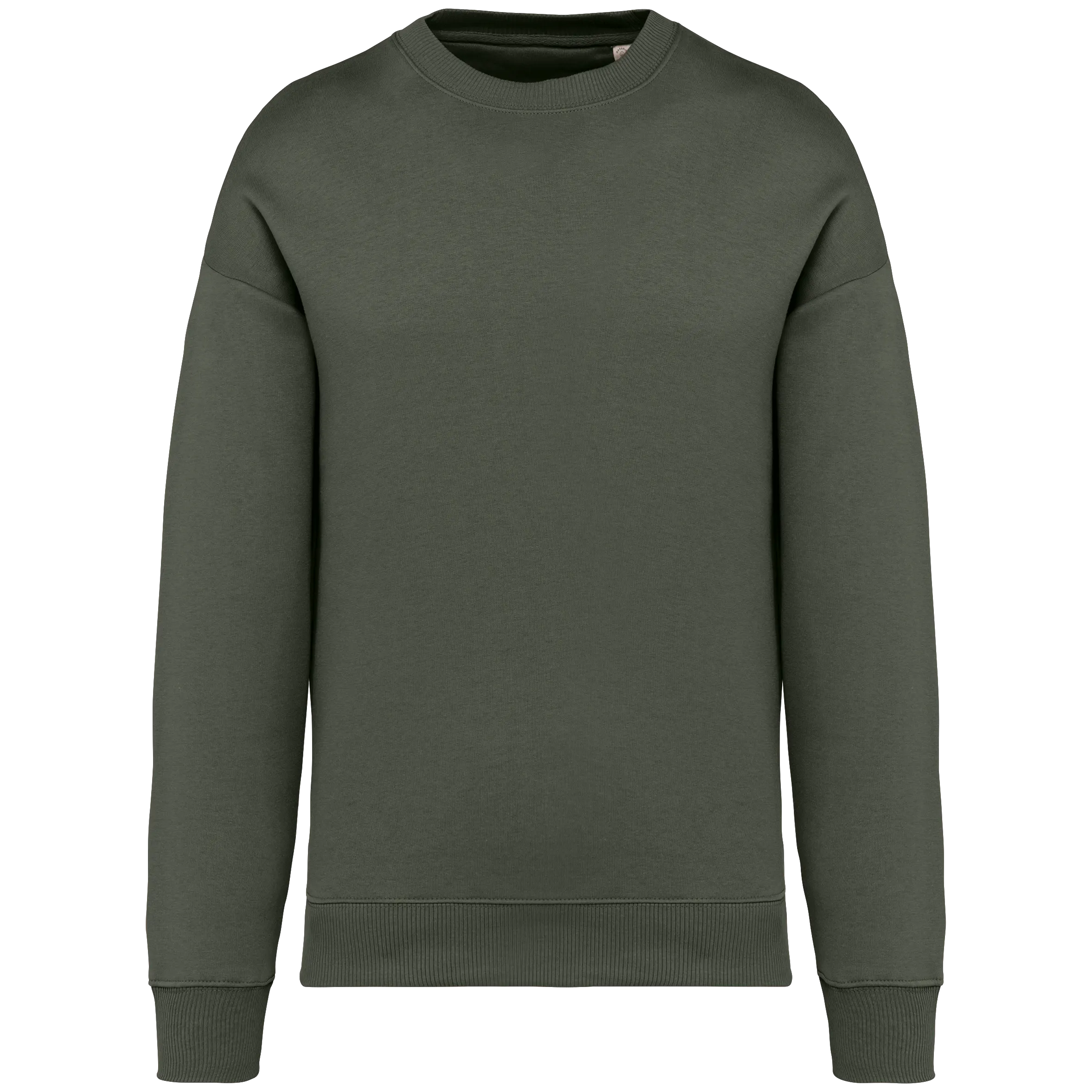 Sudadera ecorresponsable cuello redondo oversize unisex
