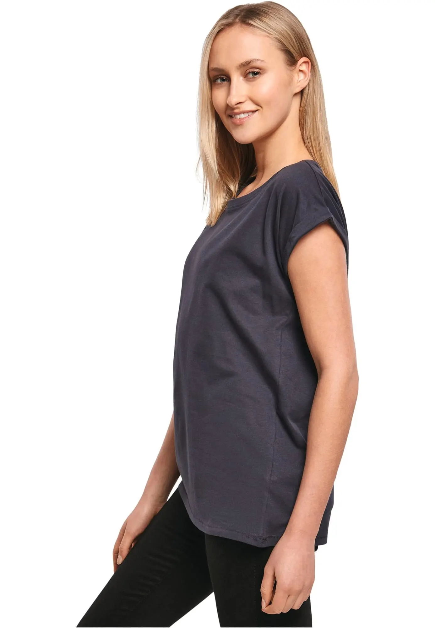 Camiseta ecorresponsable mangas vueltas mujer