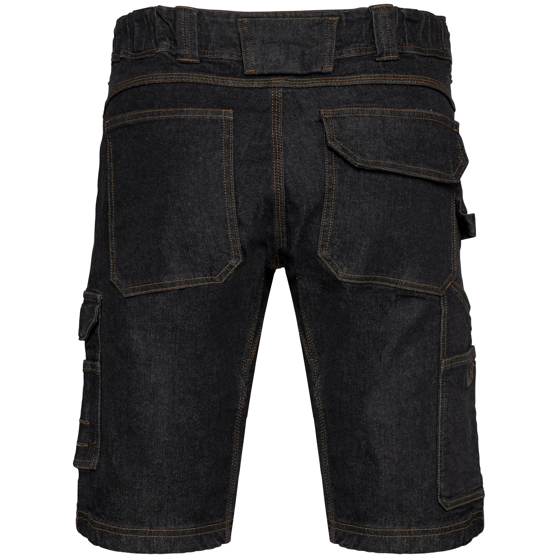 Bermuda denim multibolsillos hombre