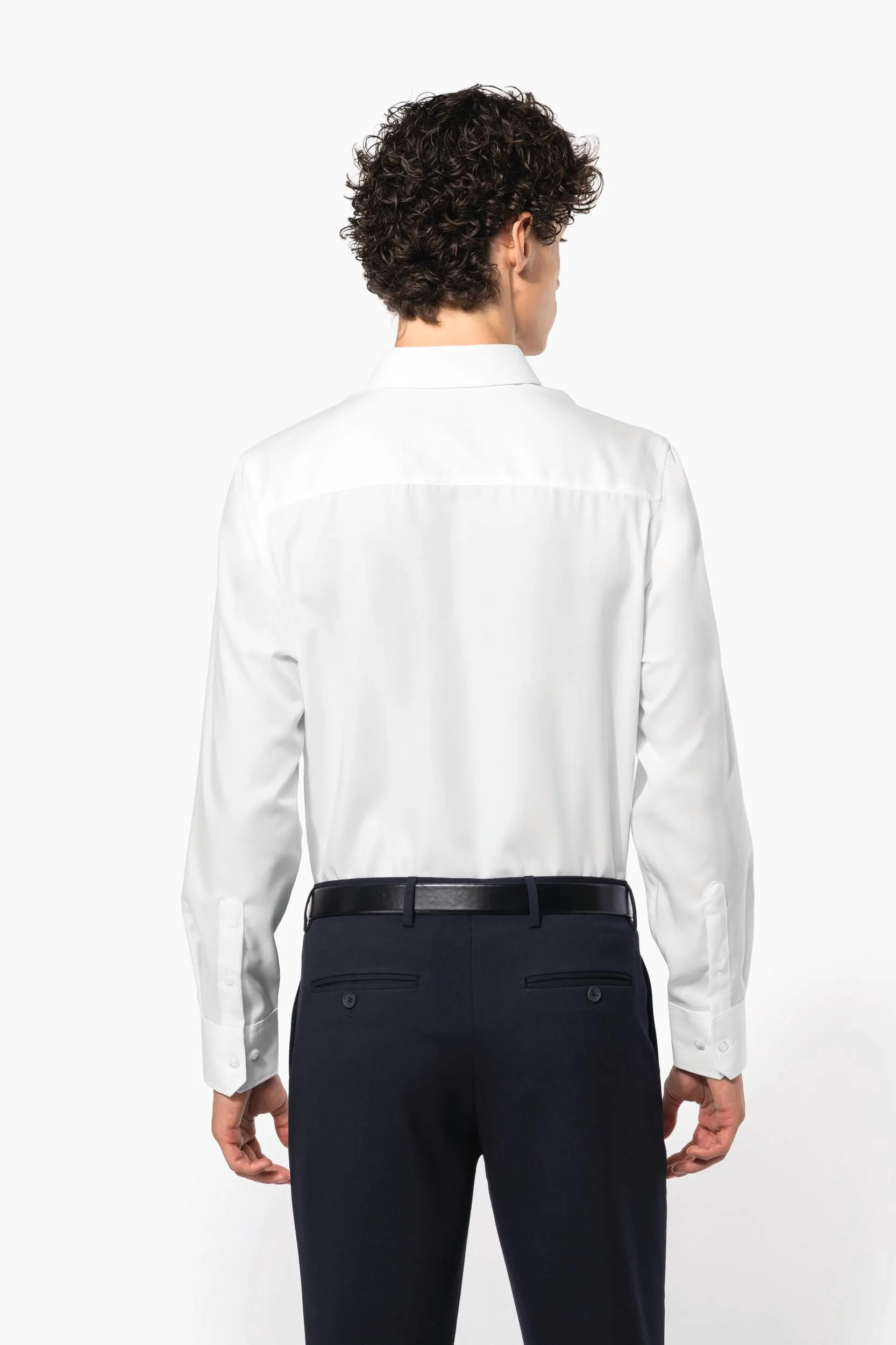 Camisa sin planchado de manga larga hombre