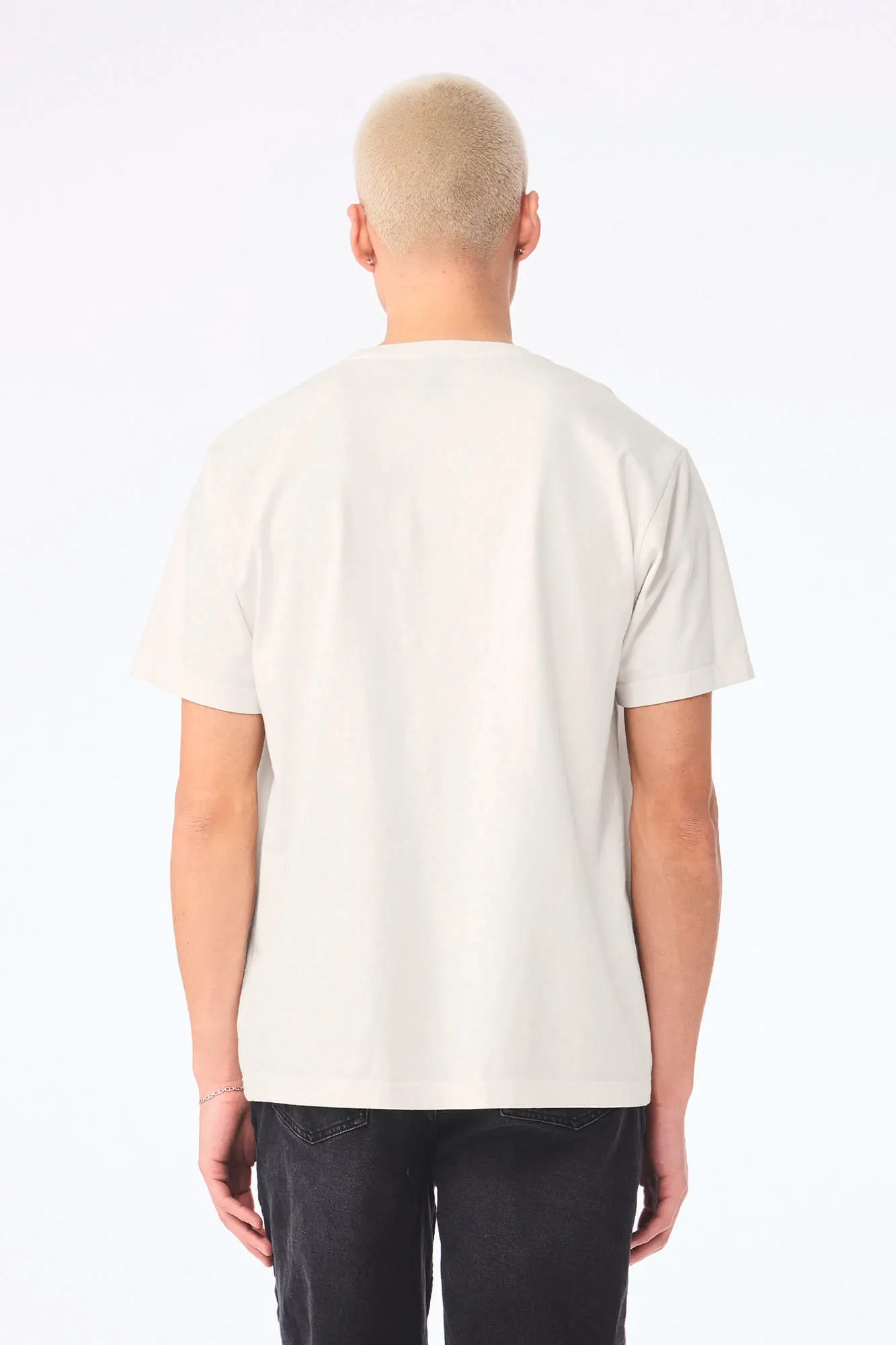 Camiseta de efecto lavado gruesa unisex