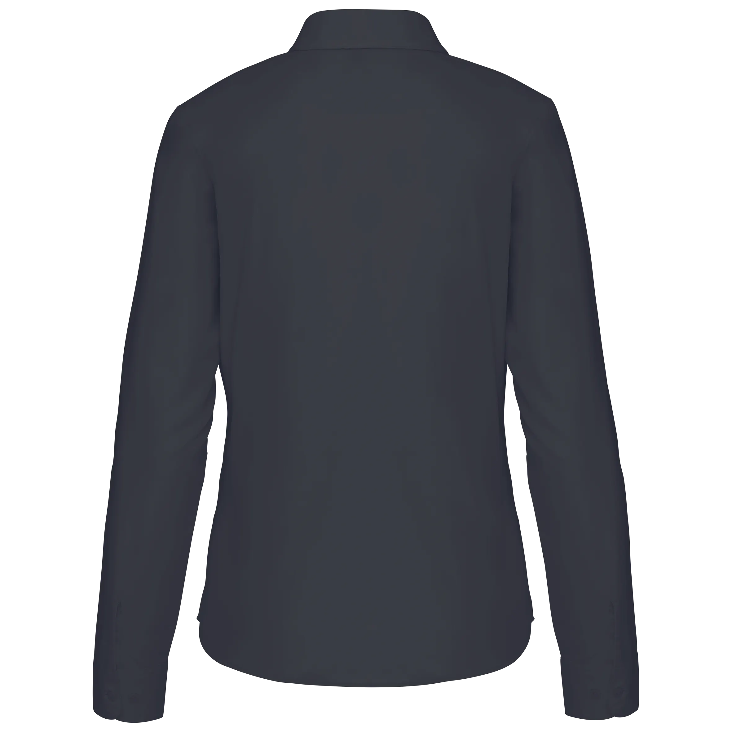Camisa popelina de polialgodón manga larga mujer