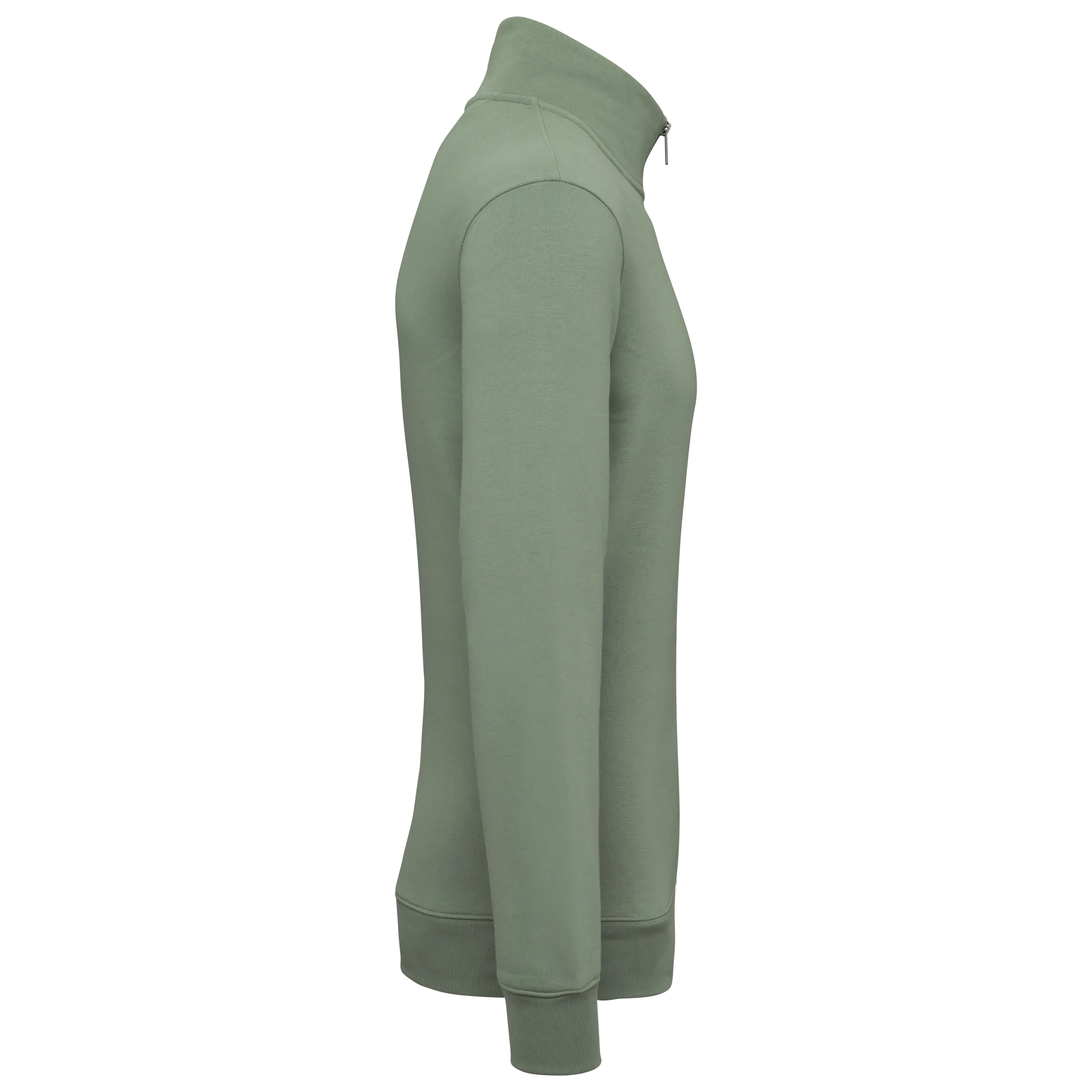 Sudadera ecorresponsable de cuello alto con cremallera hombre