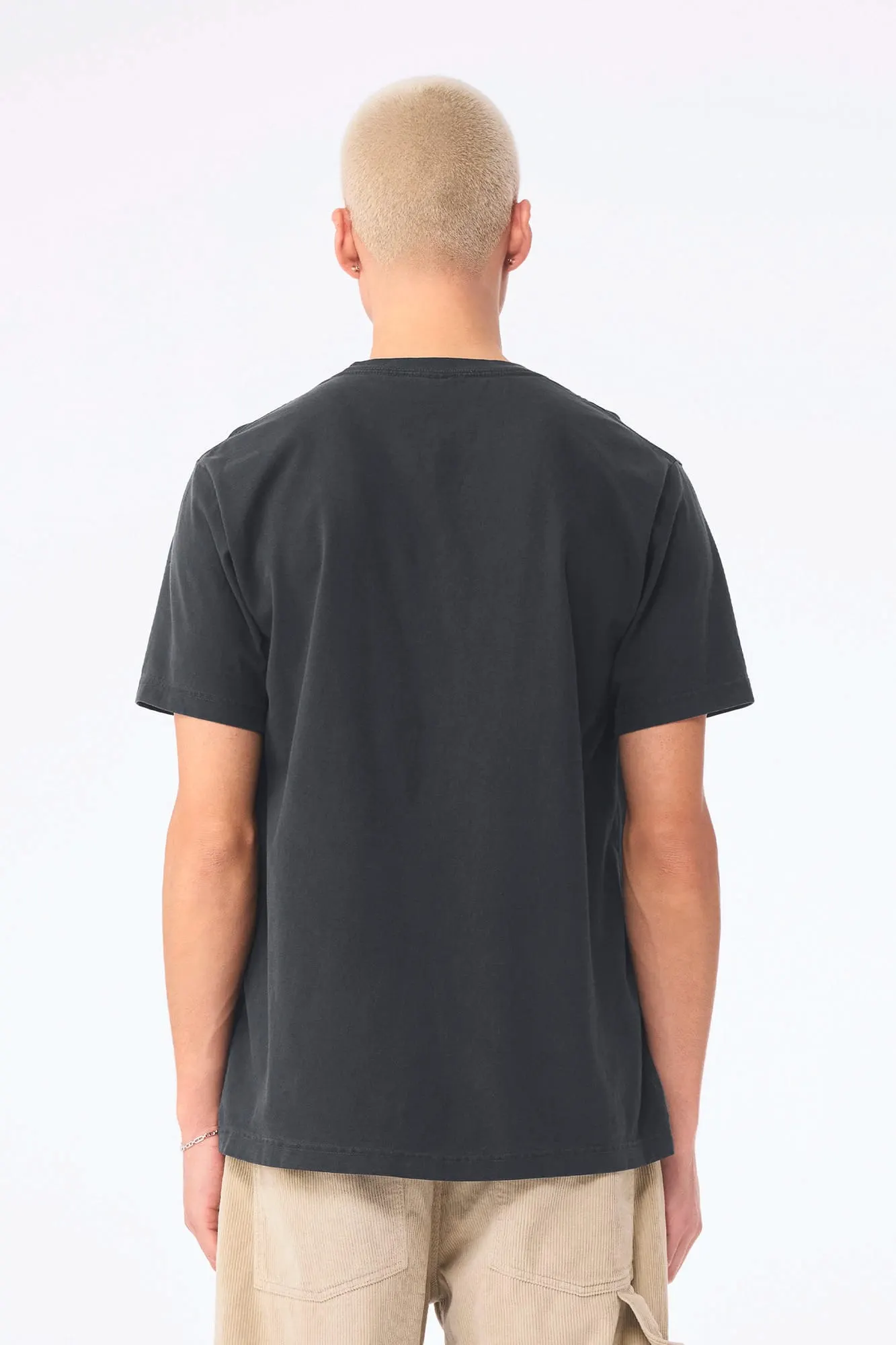Camiseta de efecto lavado gruesa unisex