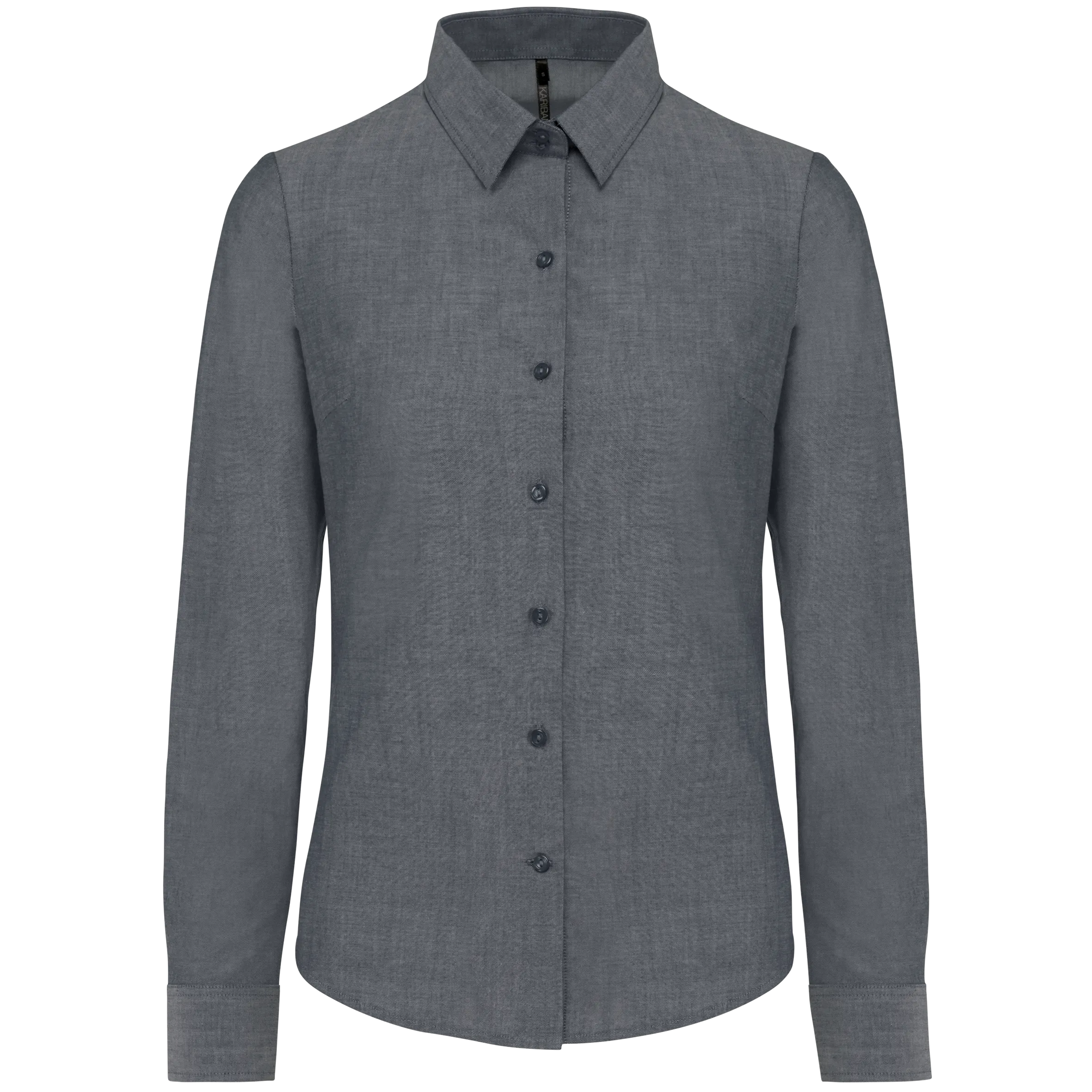 Camisa oxford manga larga mujer